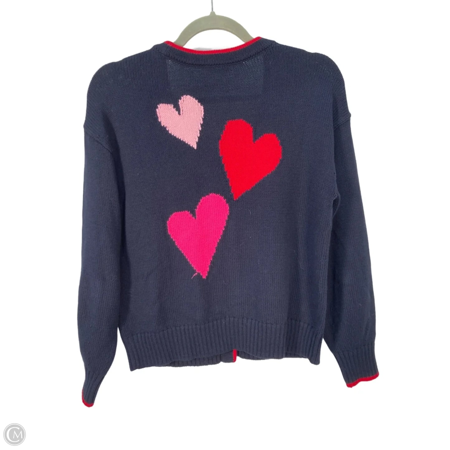 Sweater Cardigan By Talbots In Blue & Pink, Size: S