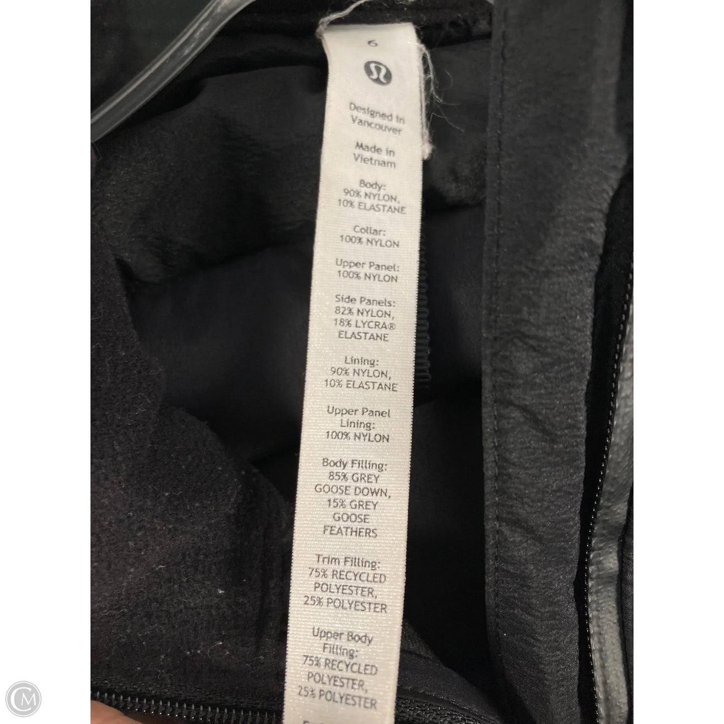 Vest Puffer & Quilted By Lululemon In Black, Size: S