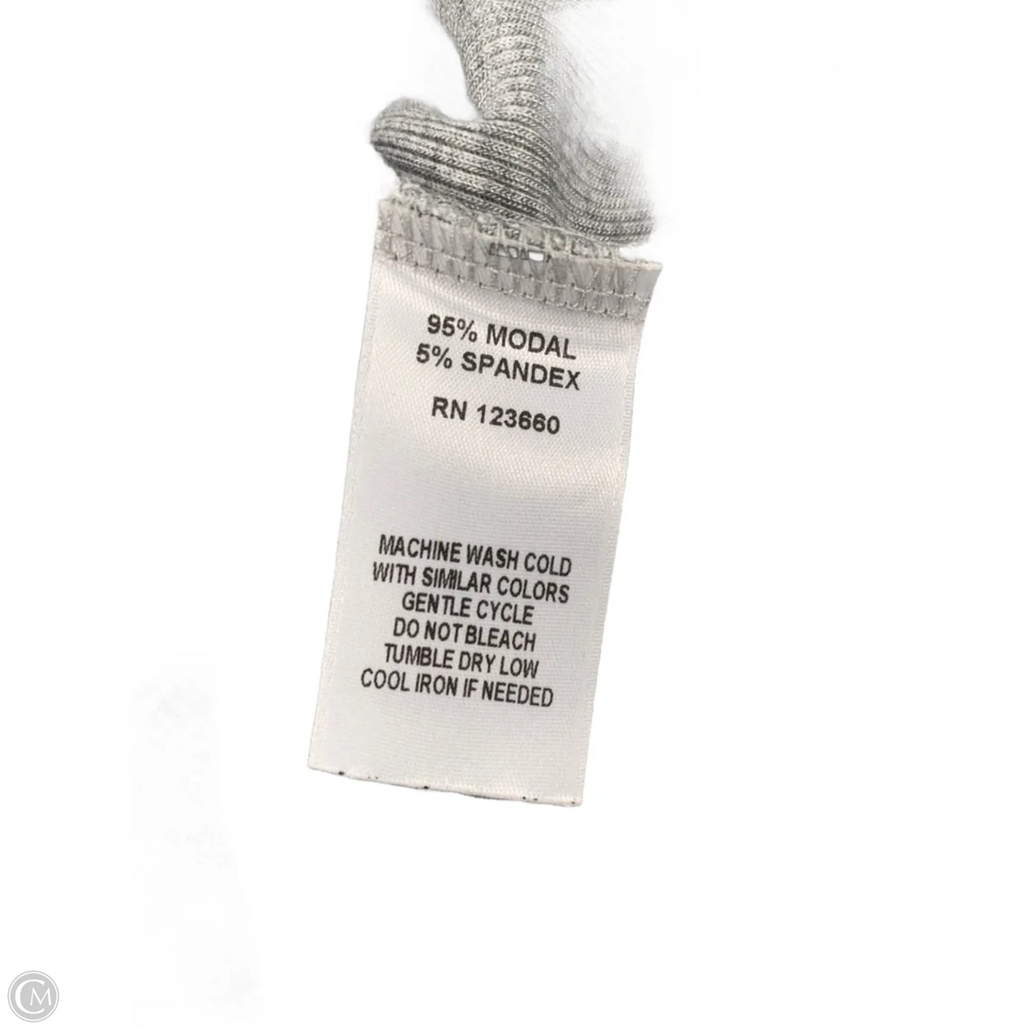 Athletic Top Long Sleeve Collar By Splits59 In Grey, Size: M