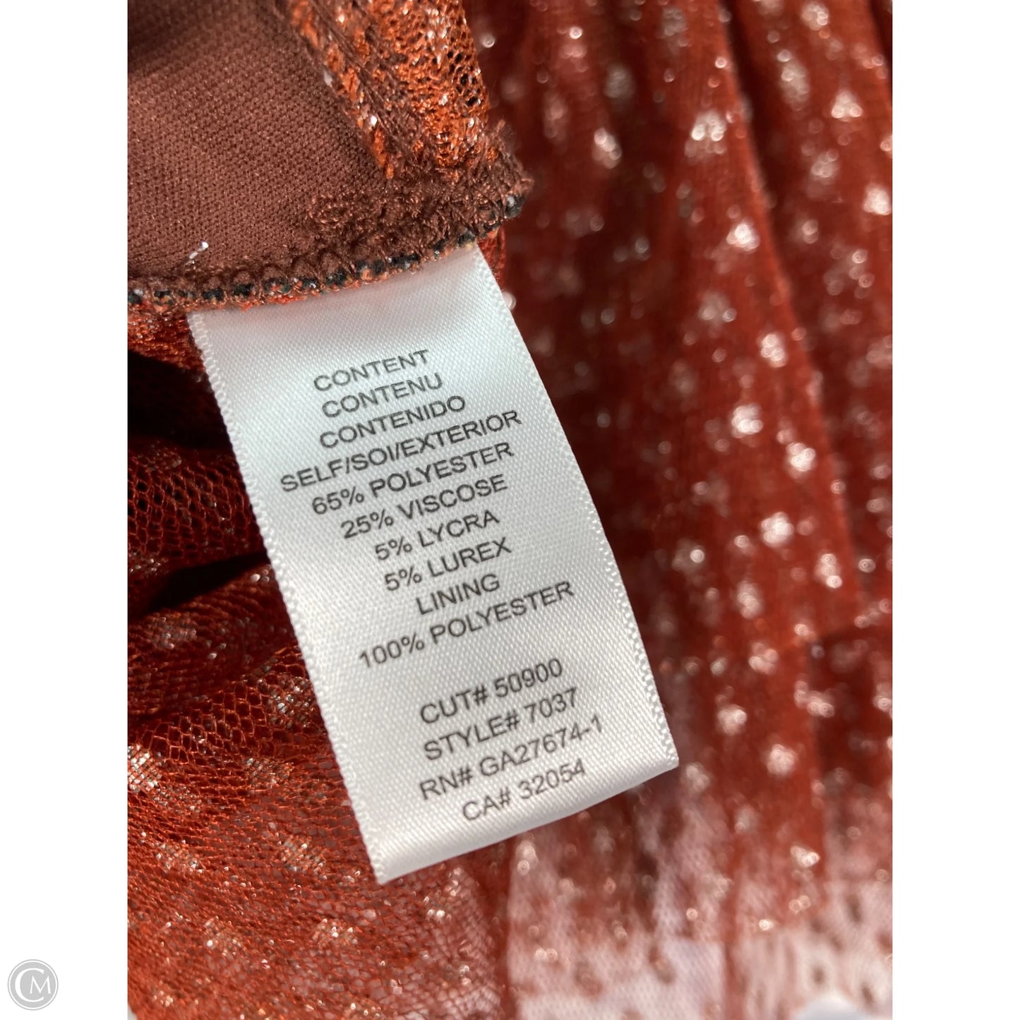 Top Sleeveless By Eva Franco In Green & Orange, Size: Xs