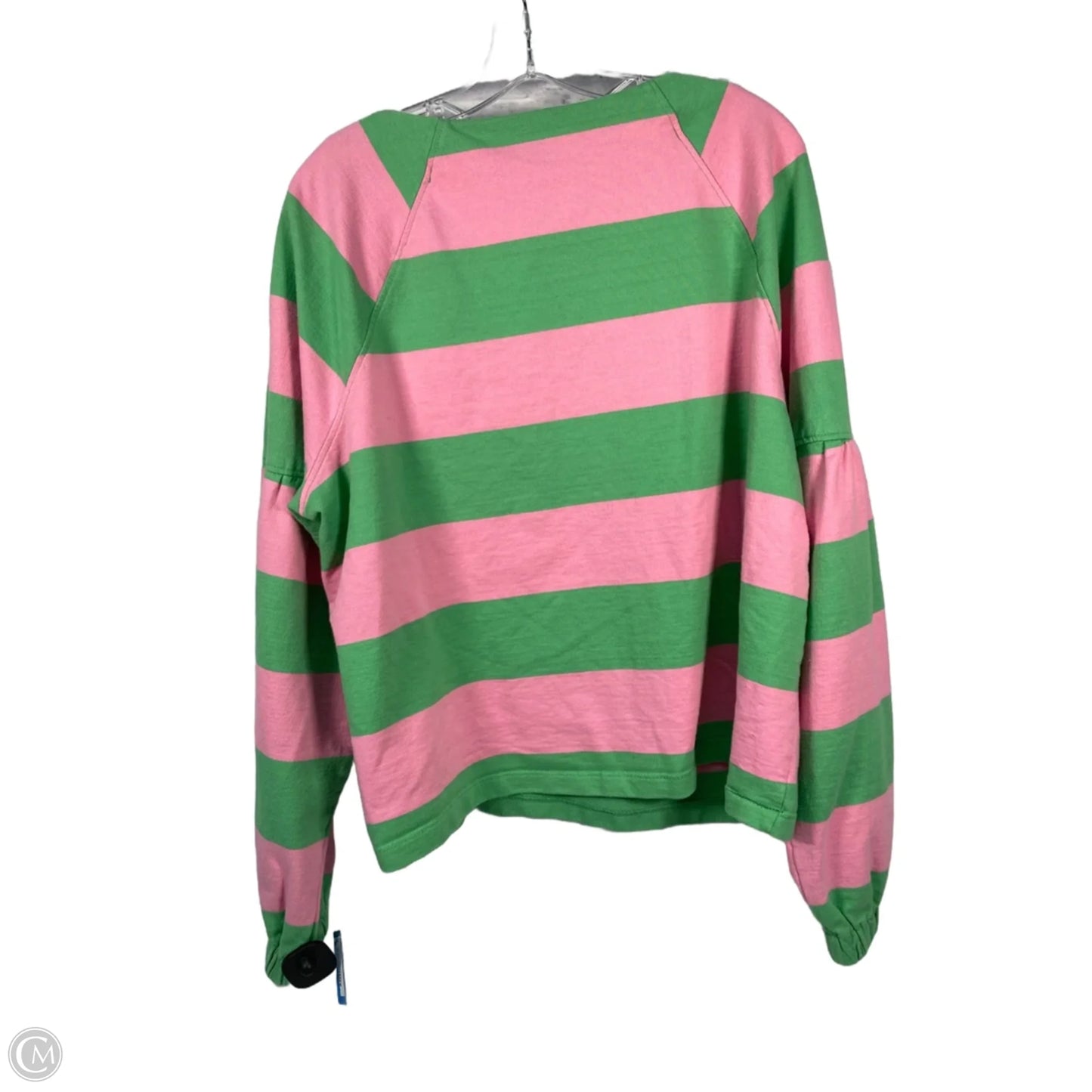 Top Long Sleeve By Maeve In Green & Pink, Size: Xl