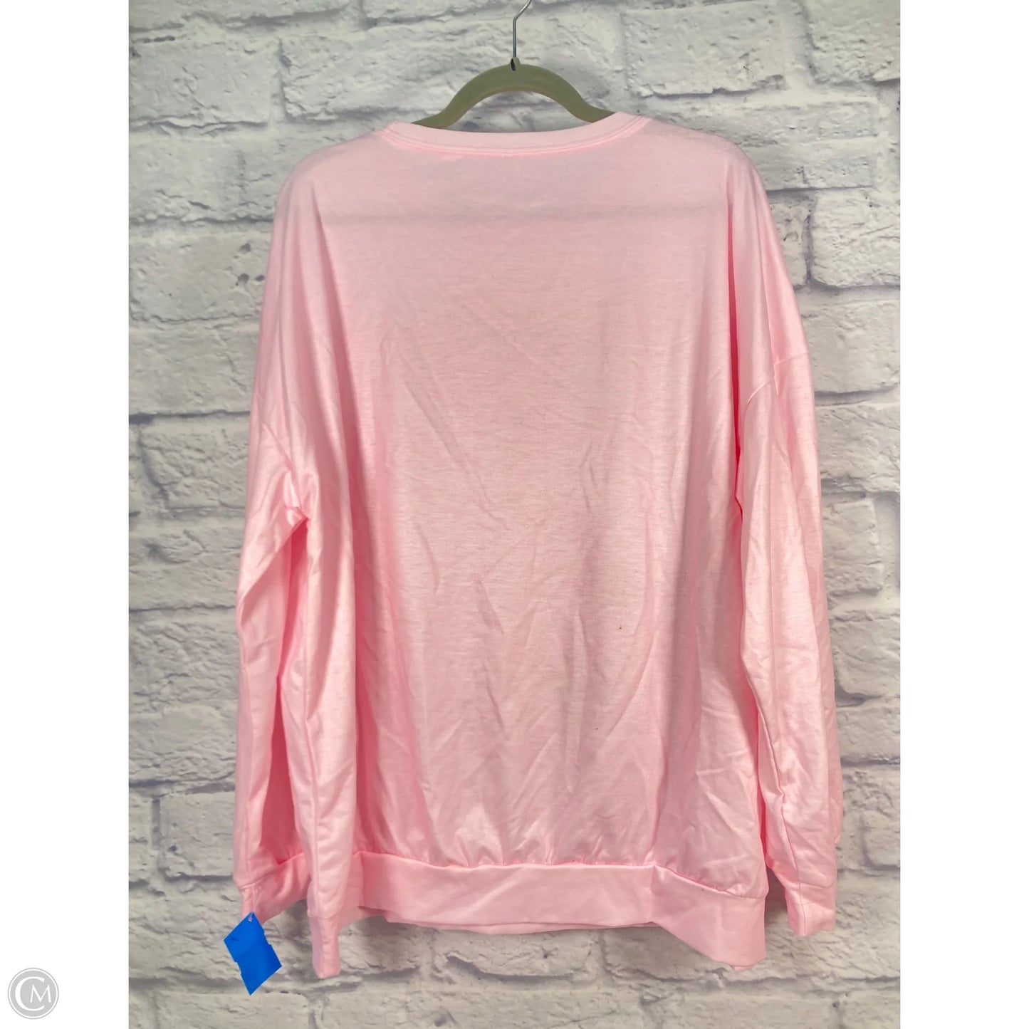 Sweatshirt Crewneck By Clothes Mentor In Pink, Size: 2x
