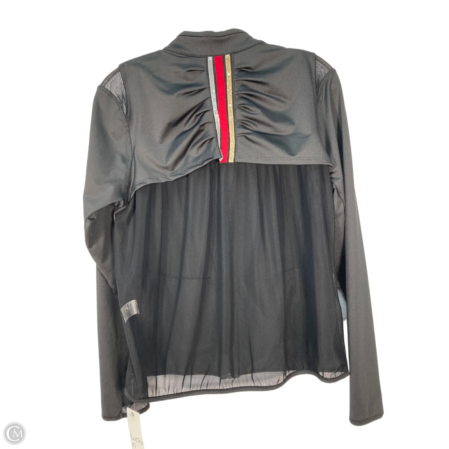 Athletic Jacket By Clothes Mentor In Black, Size: L