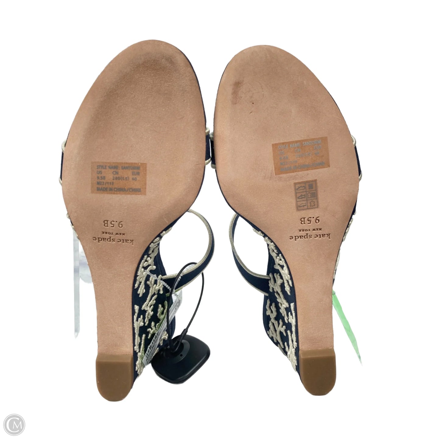 Sandals Designer By Kate Spade In Navy, Size: 9.5