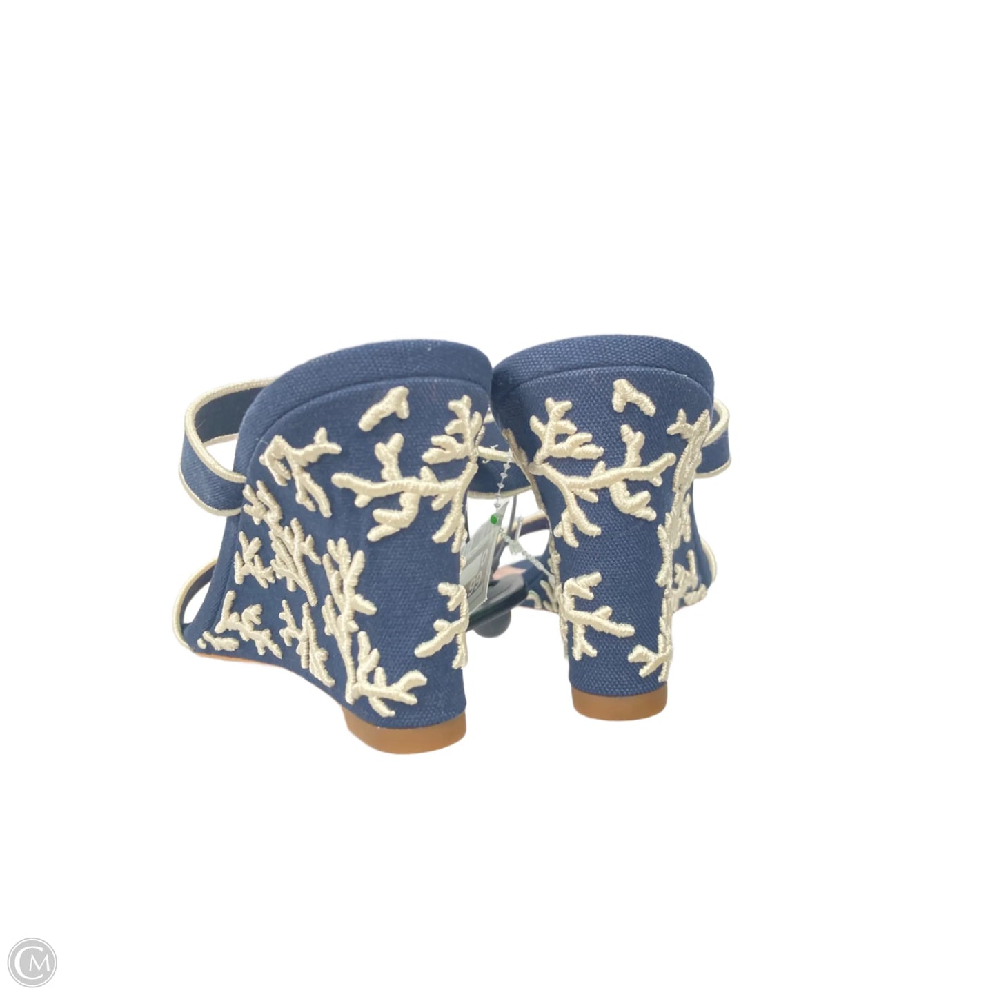 Sandals Designer By Kate Spade In Navy, Size: 9.5