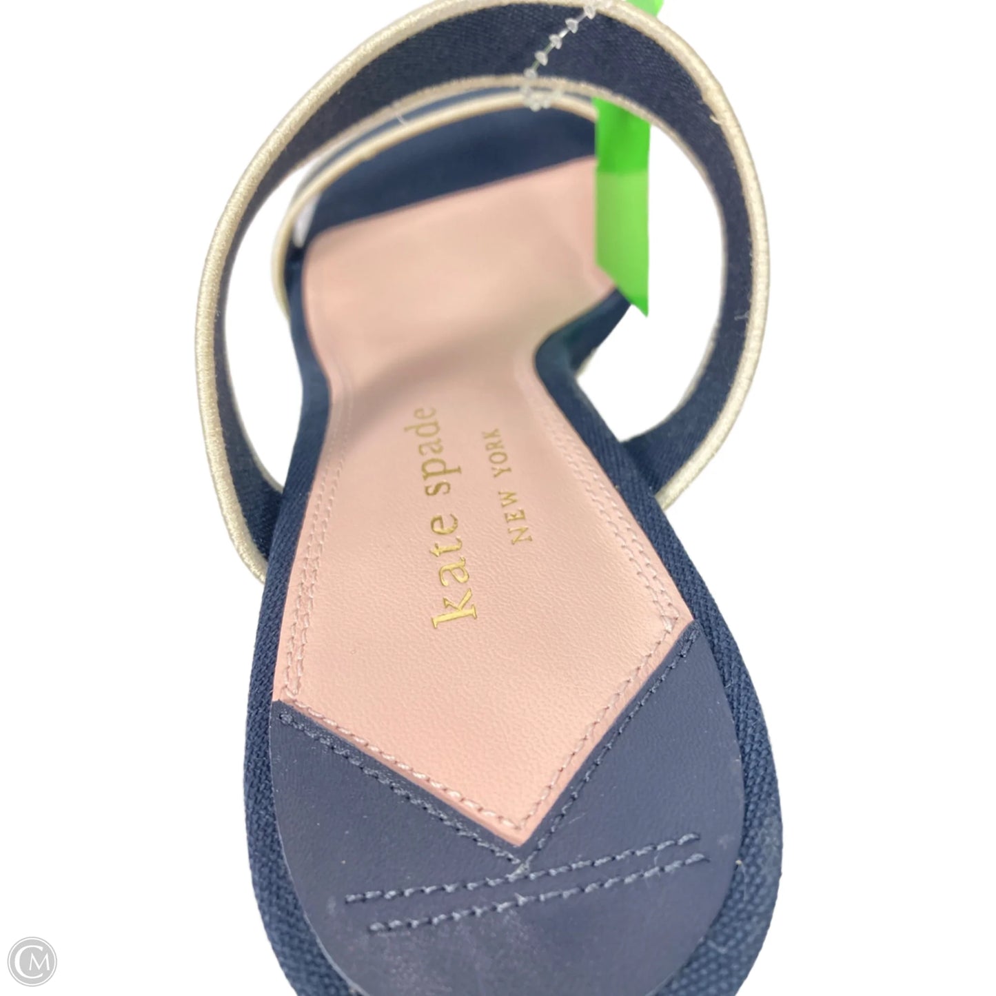 Sandals Designer By Kate Spade In Navy, Size: 9.5