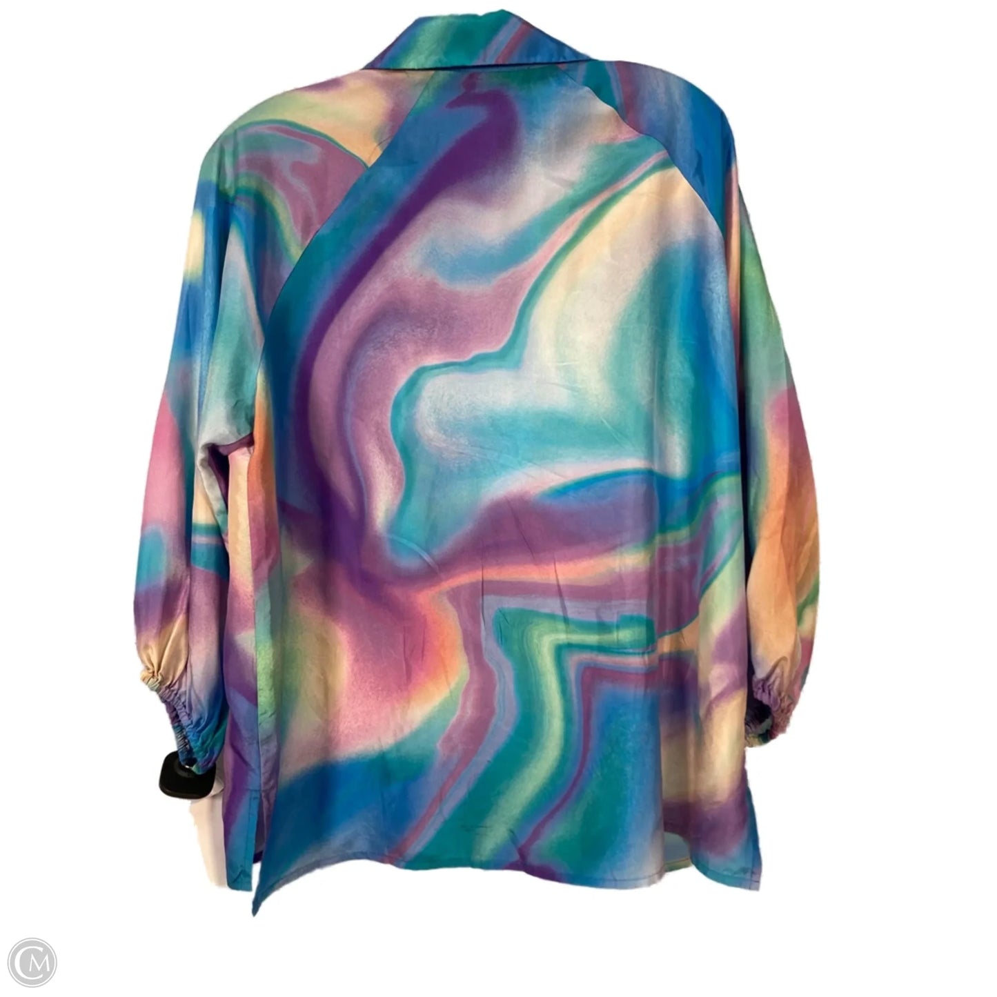 Blouse Long Sleeve By Johnny Was In Tie Dye Print, Size: Xs