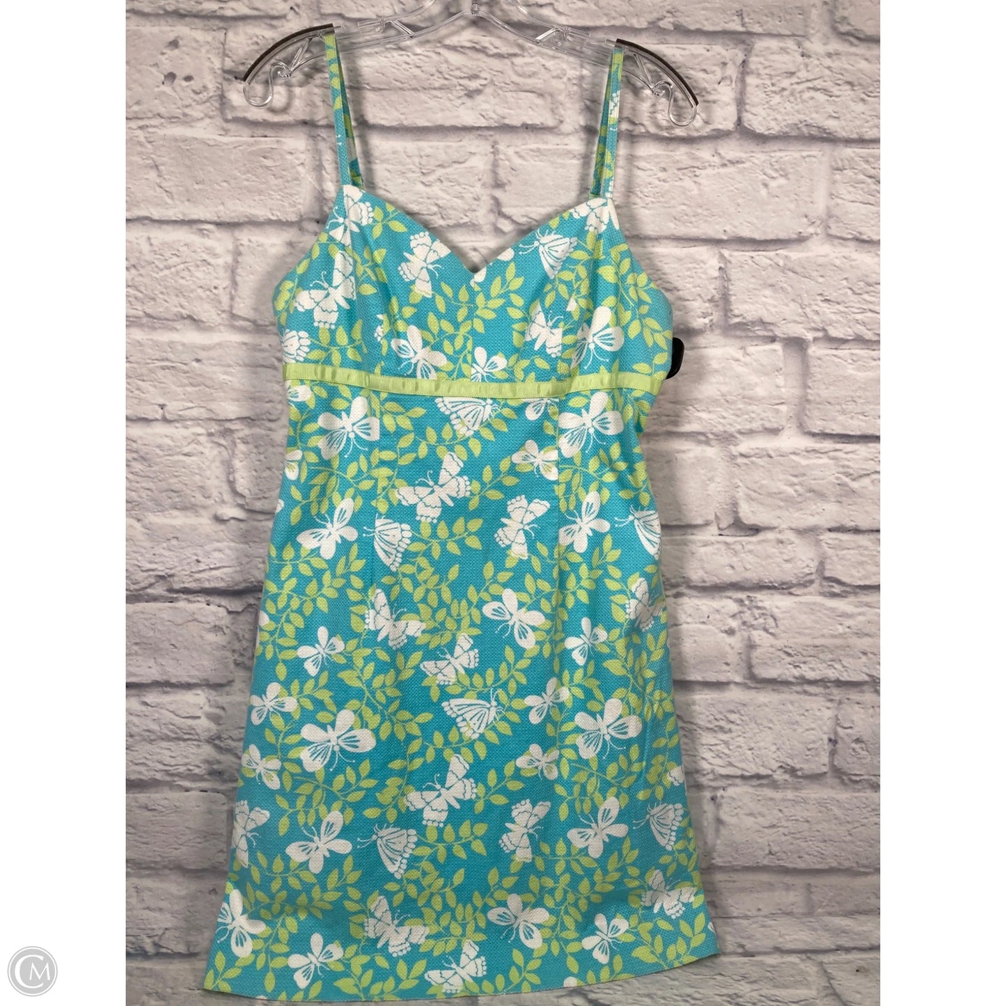Dress Designer By Lilly Pulitzer In Blue & White, Size: M