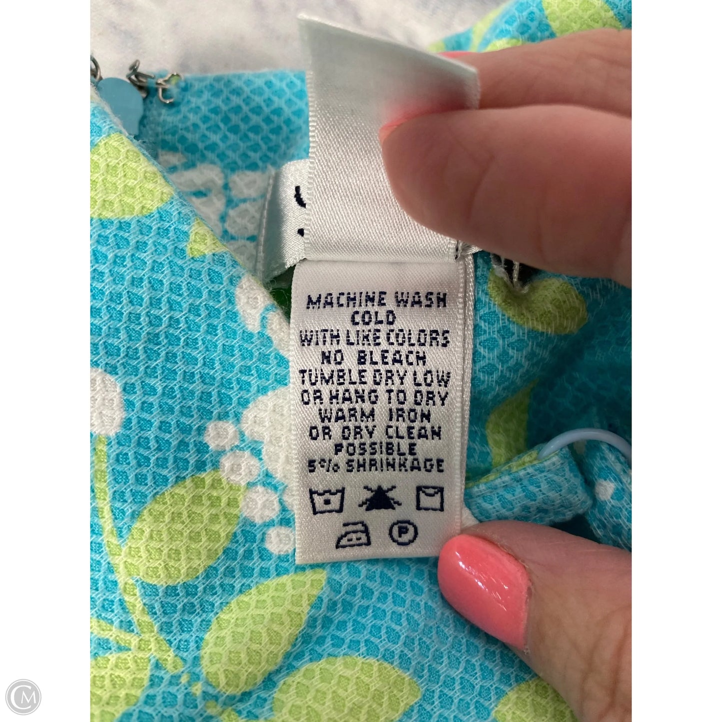 Dress Designer By Lilly Pulitzer In Blue & White, Size: M
