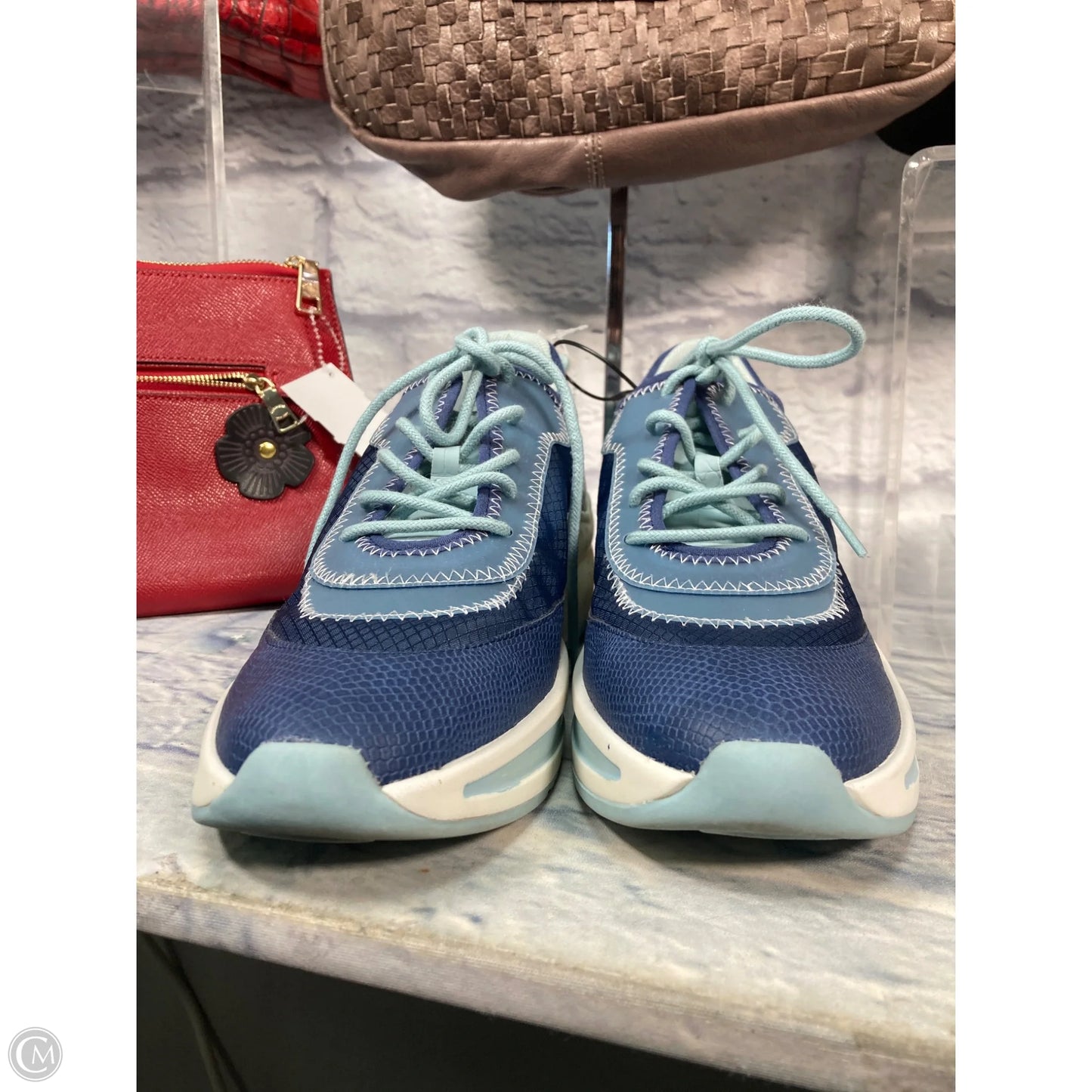 Shoes Sneakers By Gianni Bini In Blue, Size: 9