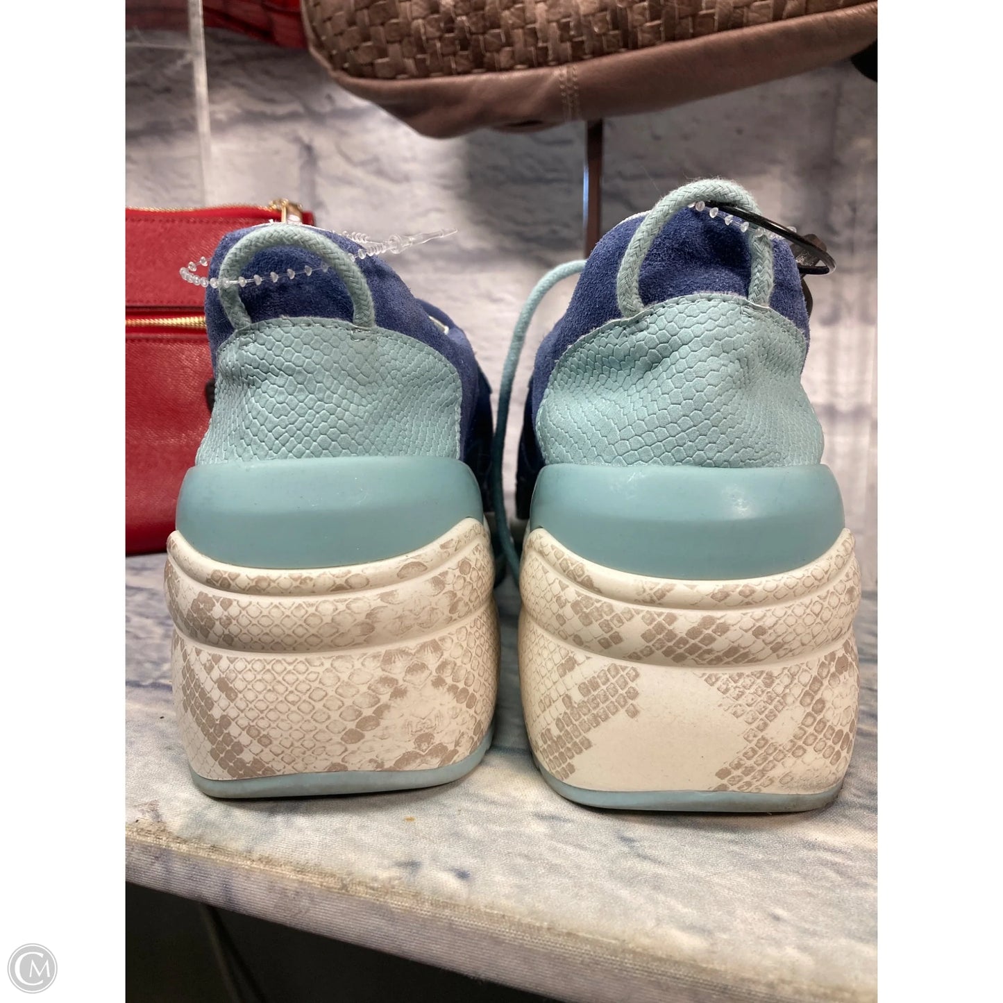 Shoes Sneakers By Gianni Bini In Blue, Size: 9