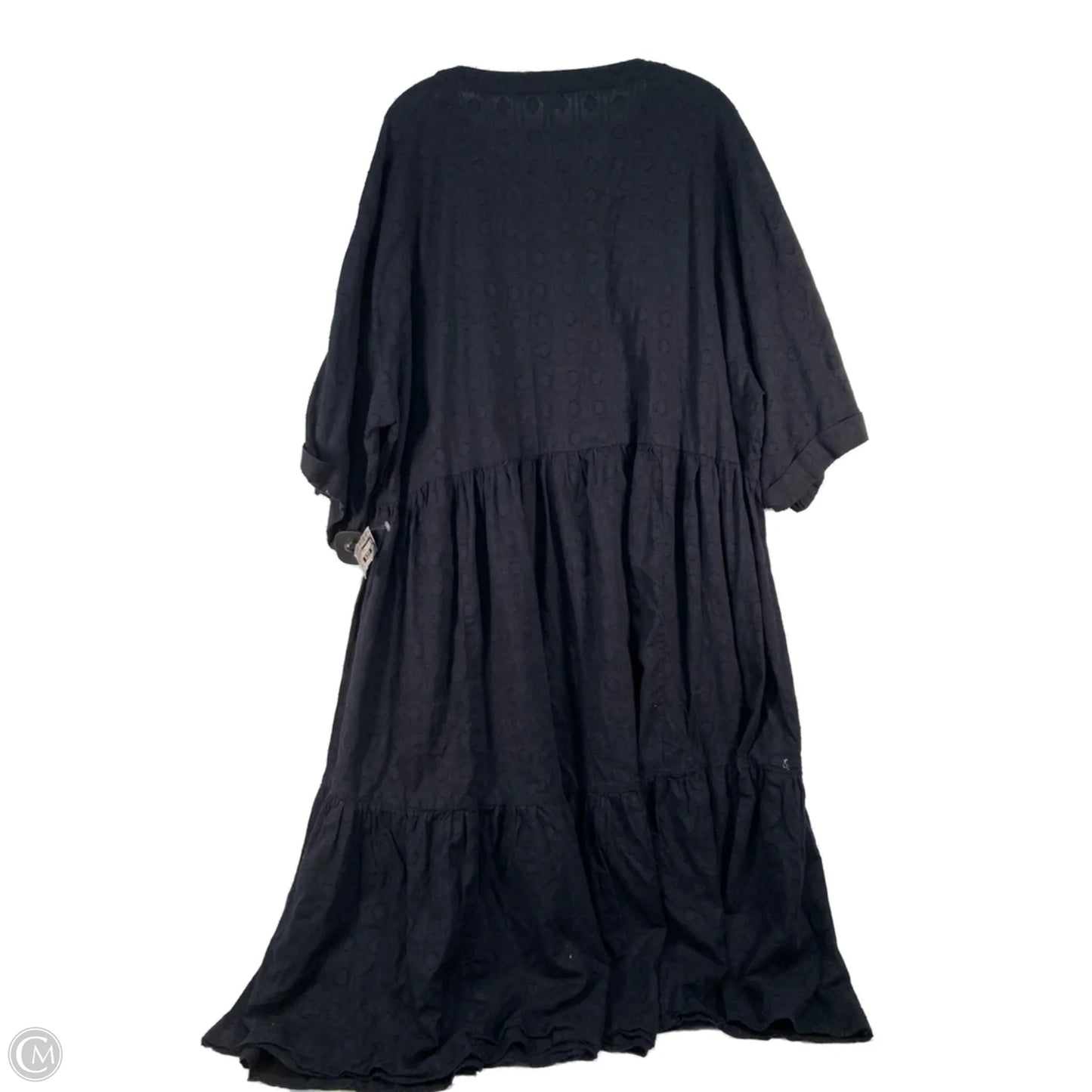 Dress Casual Midi By Anthropologie In Black, Size: Xxl