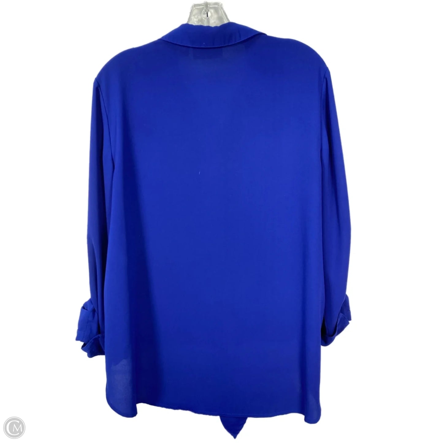 Blouse Long Sleeve By Chicos In Blue, Size: L