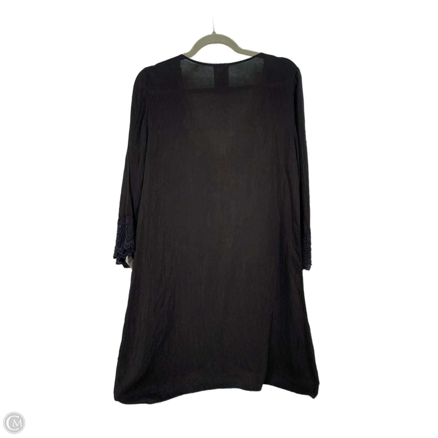 Tunic Short Sleeve By Johnny Was In Black, Size: S