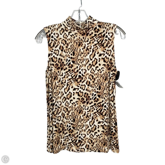 Top Sleeveless By Chicos In Animal Print, Size: S