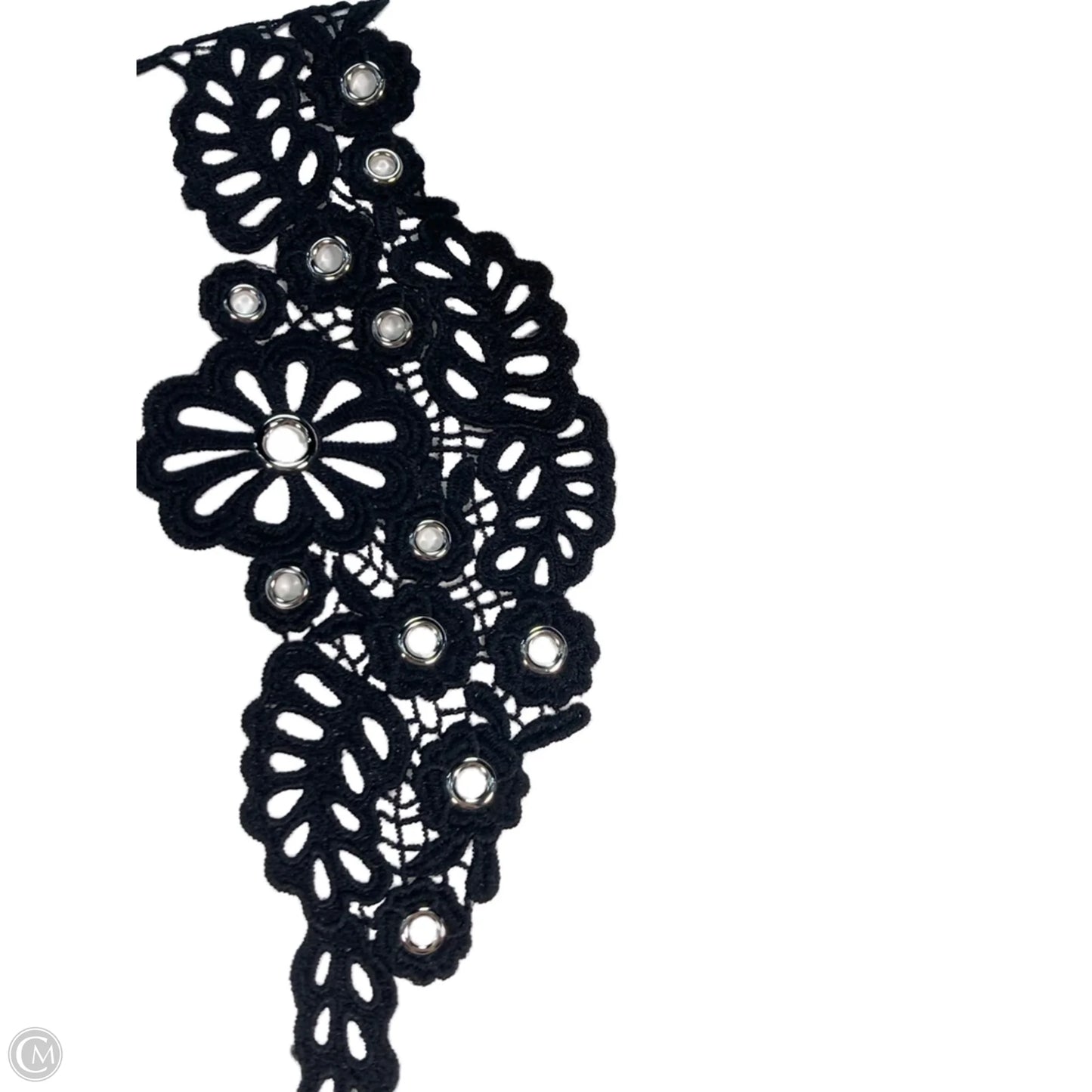 Top Long Sleeve By Chicos In Black & White, Size: M