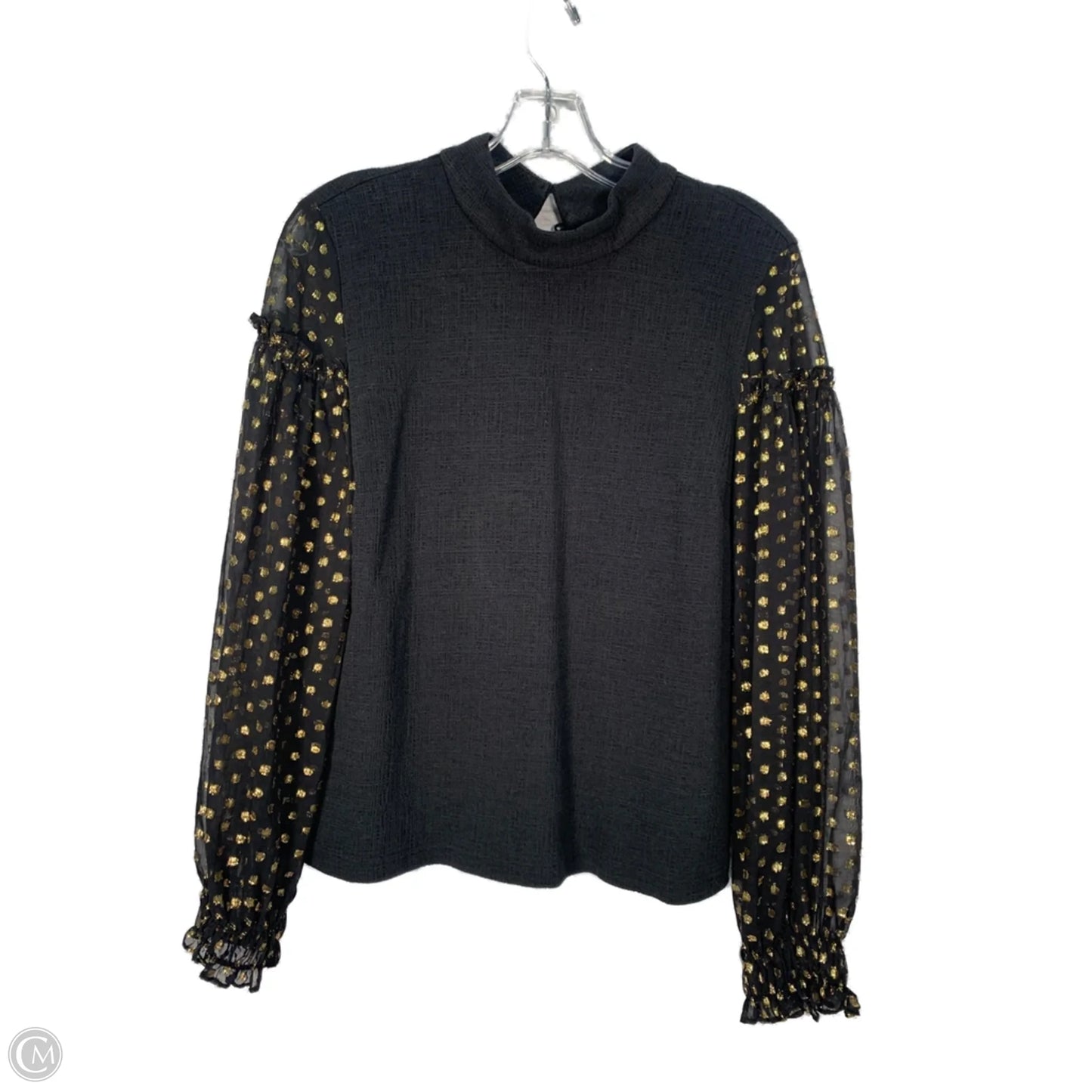 Top Long Sleeve By Current Air In Black, Size: M