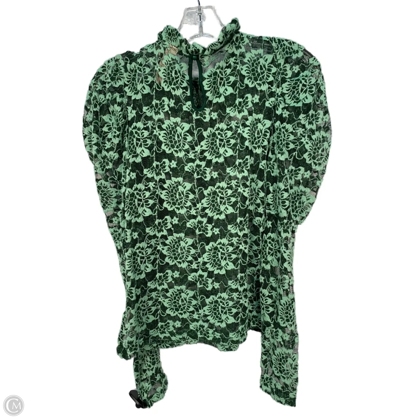 Top Long Sleeve By Dolan Left Coast In Green, Size: S