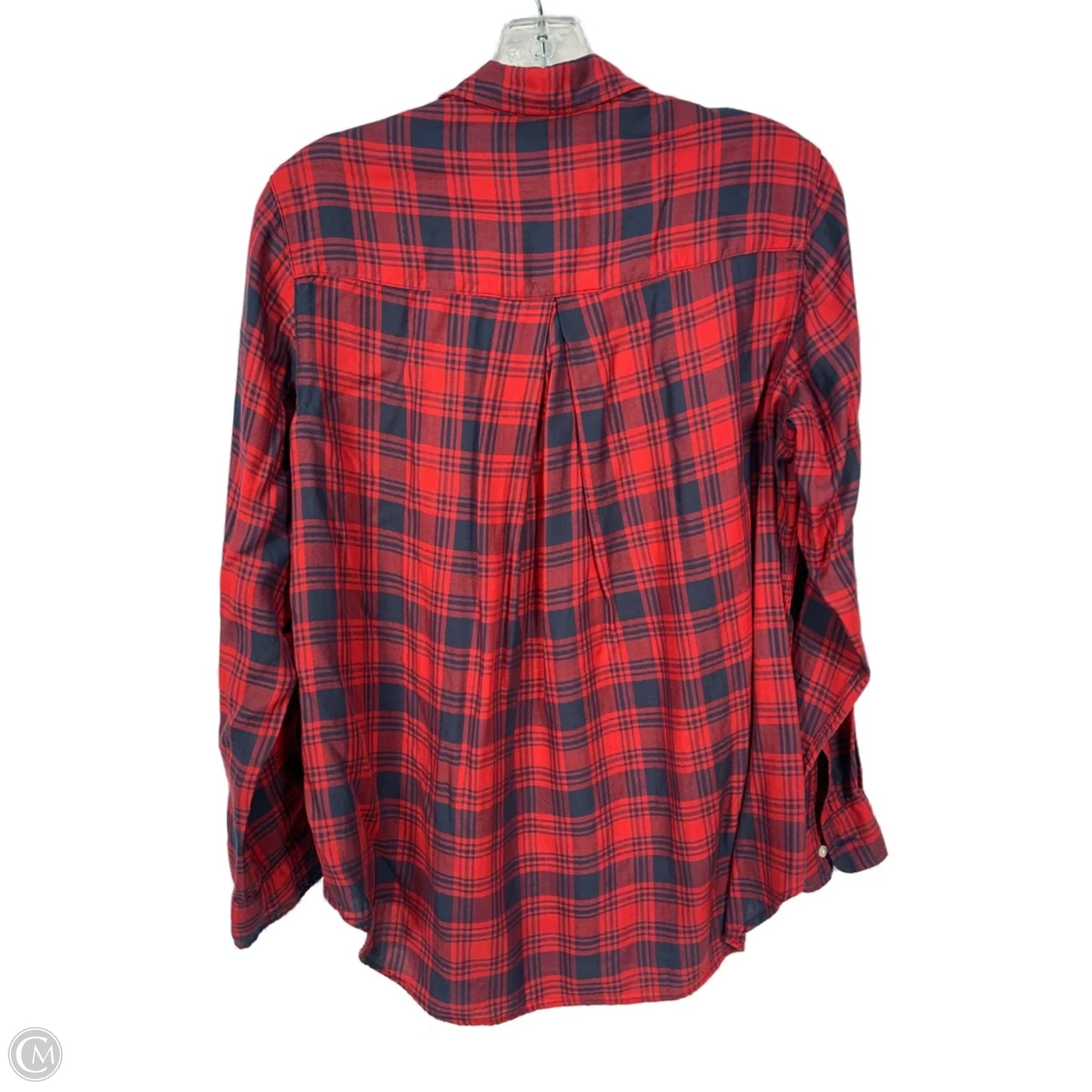 Top Long Sleeve By Grayson In Blue & Red, Size: Xs