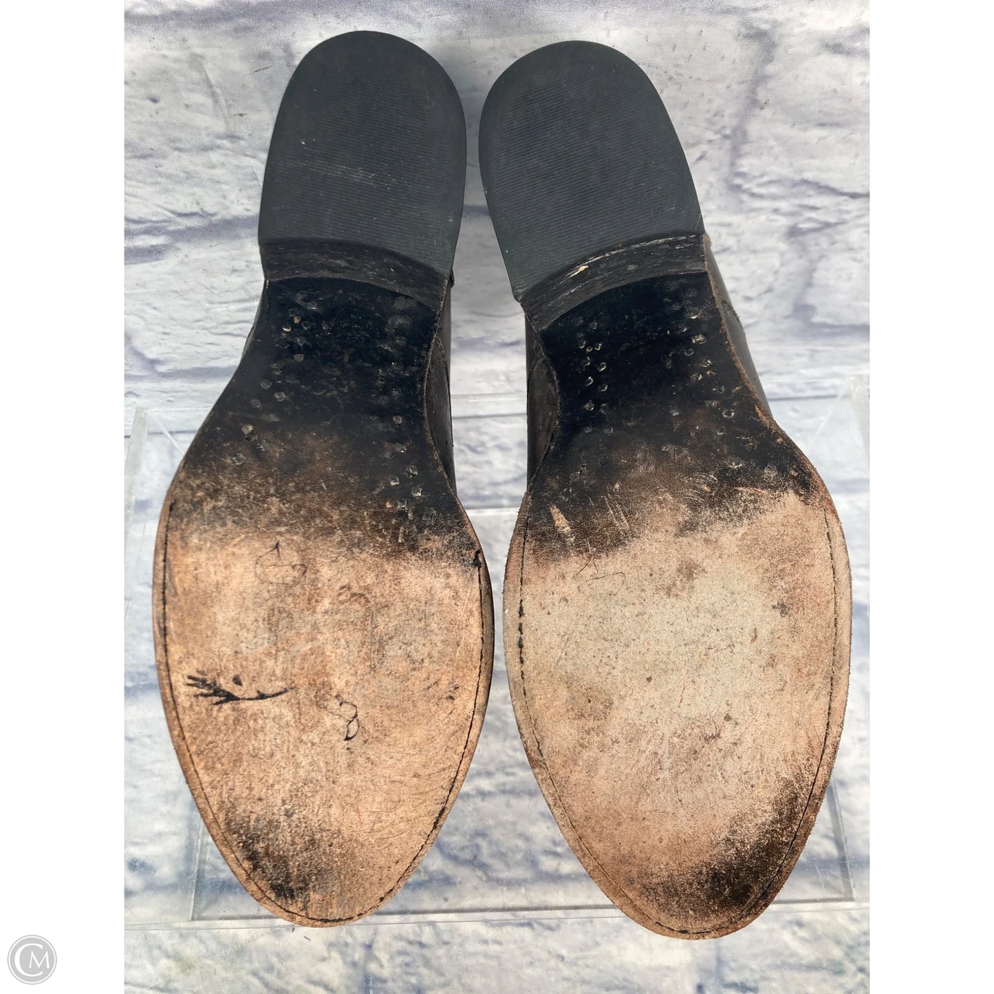 Boots Ankle Heels By Freebird In Brown, Size: 8