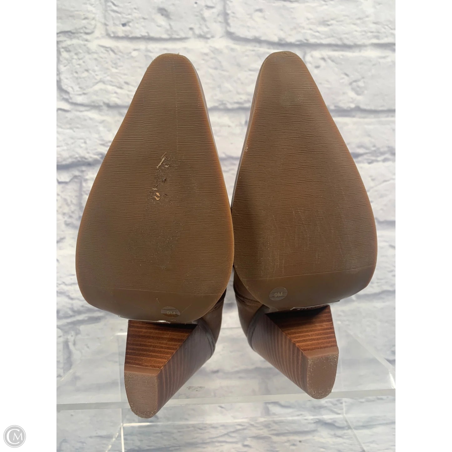Boots Ankle Heels By Gianni Bini In Brown, Size: 9