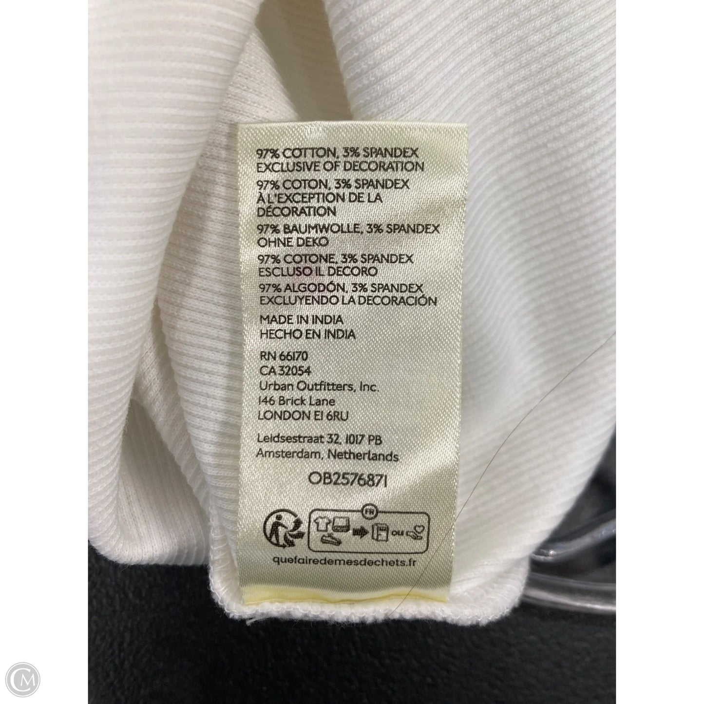 Top Sleeveless By Anthropologie In White, Size: S