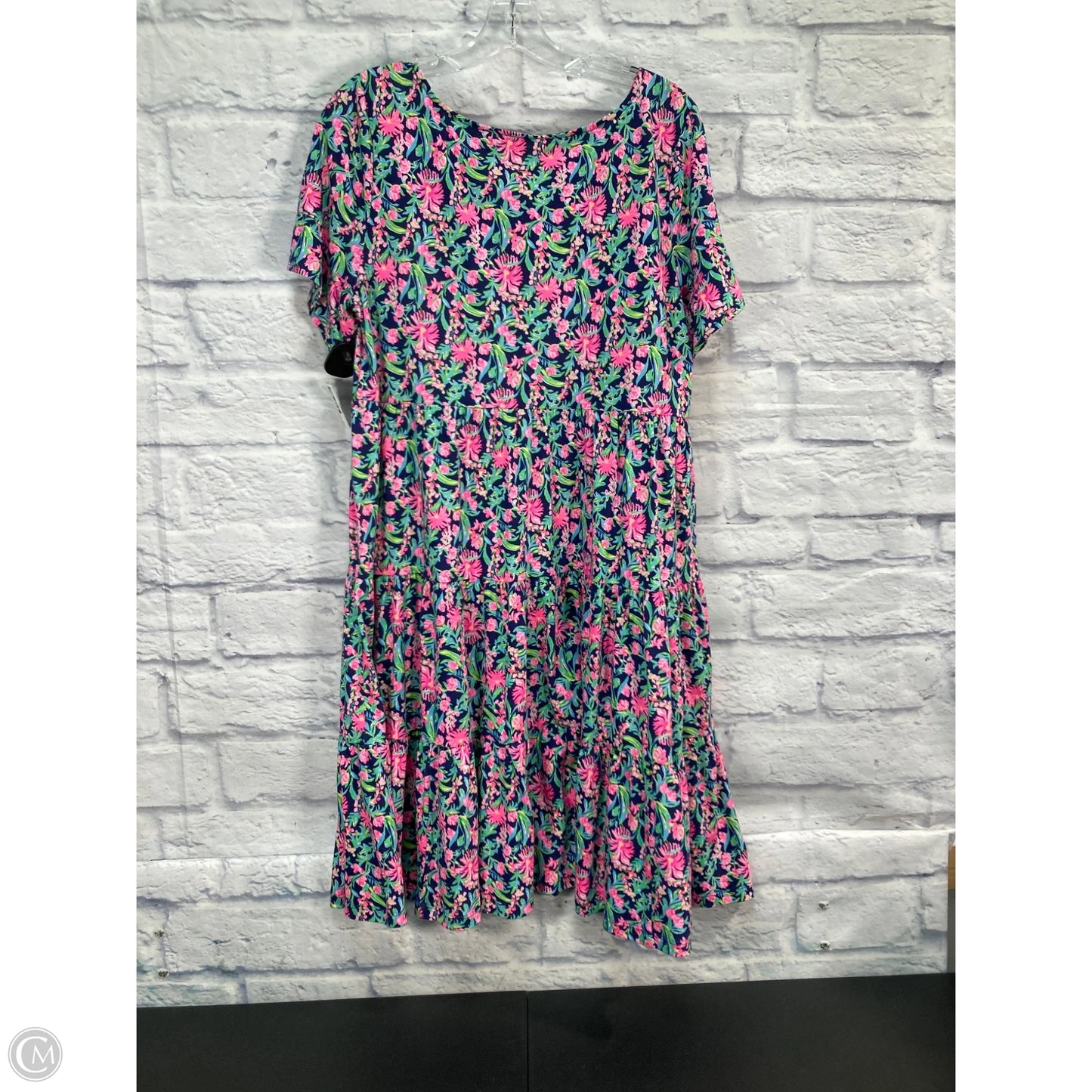 Dress Designer By Lilly Pulitzer In Blue & Pink, Size: L