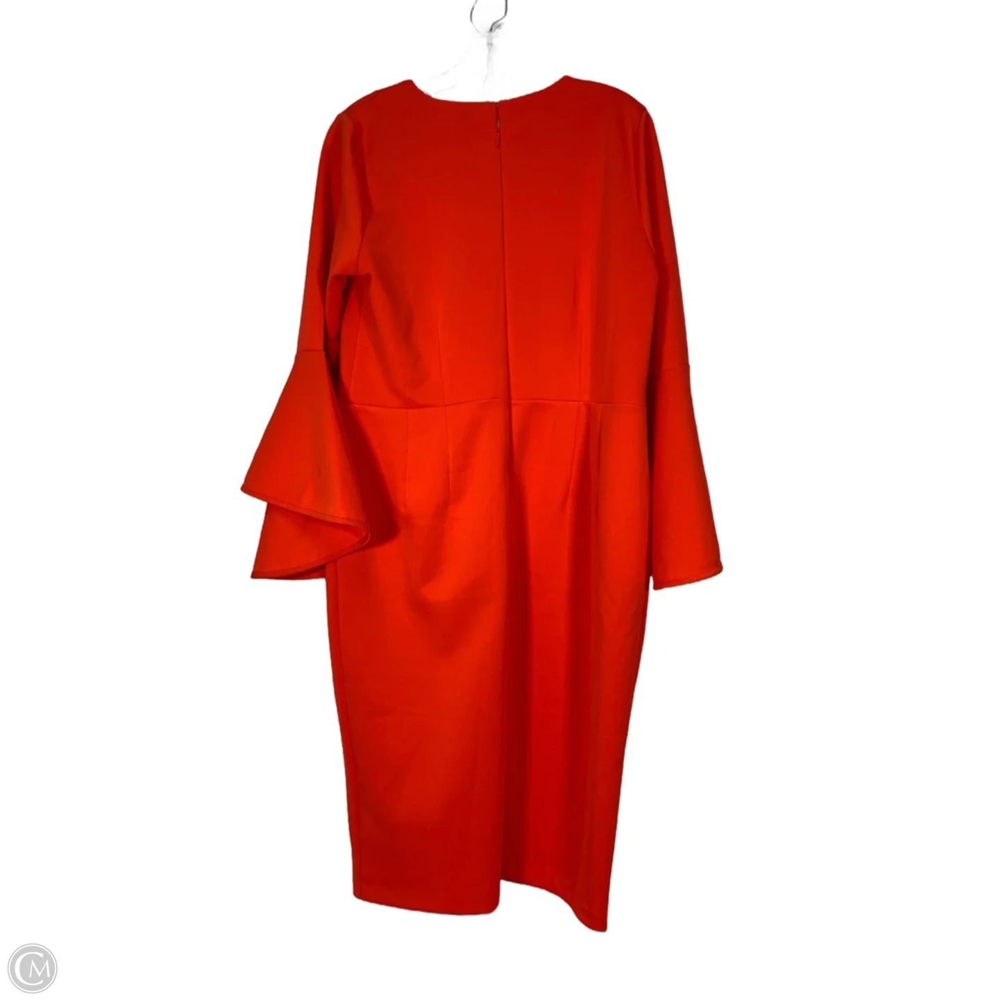 Dress Party Midi By Eloquii In Orange, Size: L