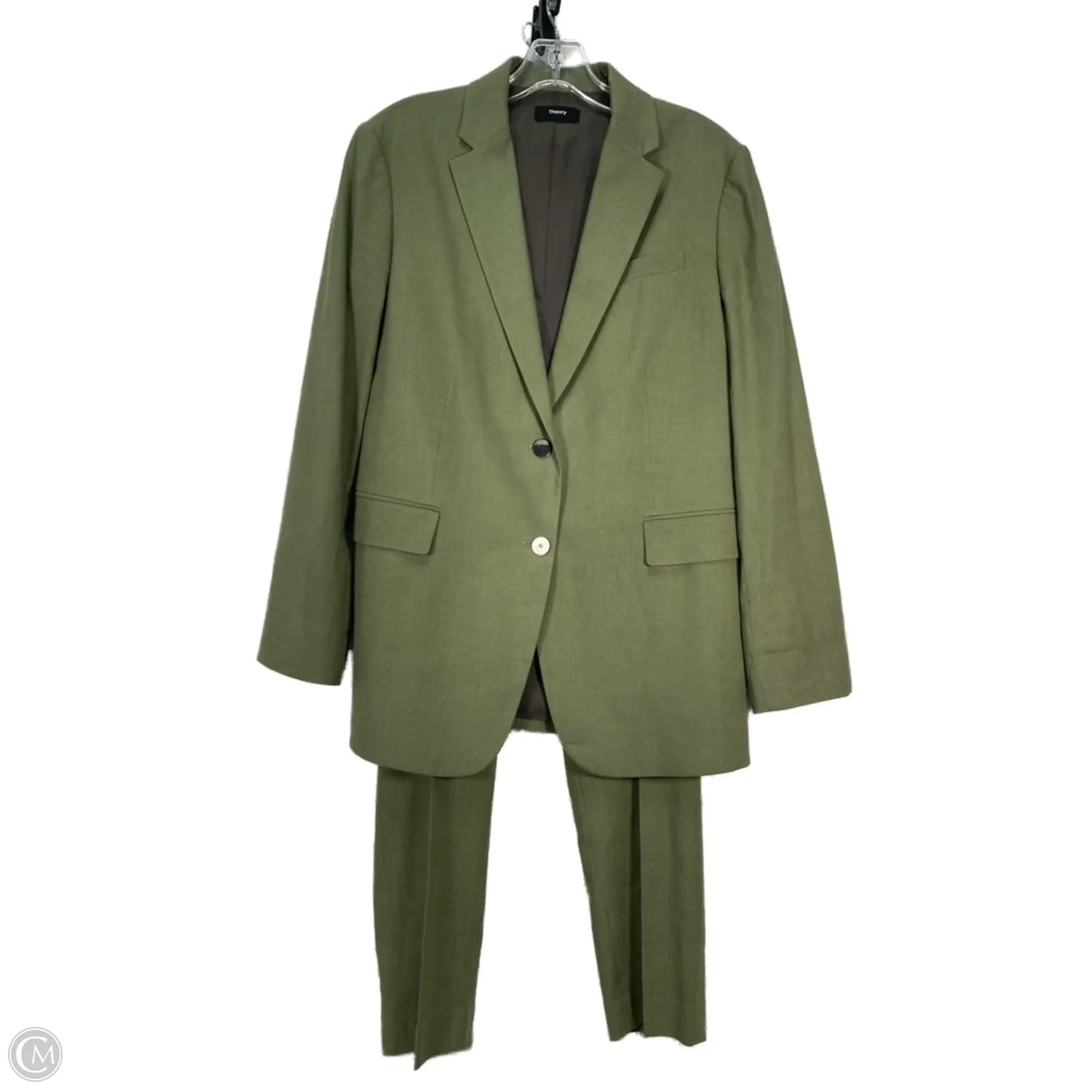 Pants Suit 2pc By Theory In Green, Size: Xs