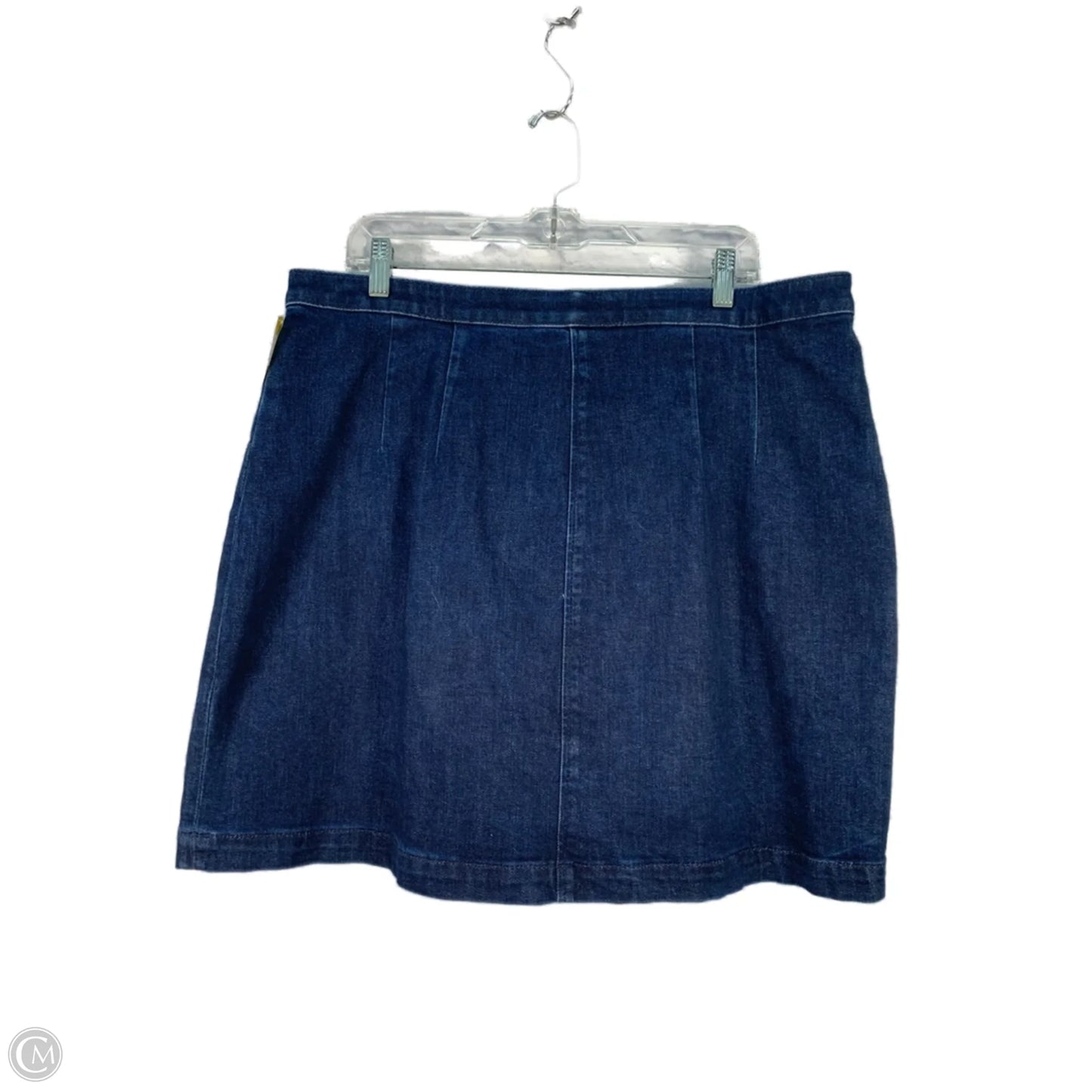 Skirt Mini & Short By Ann Taylor In Blue Denim, Size: 14