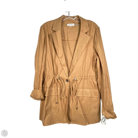 Jacket Other By Calvin Klein In Brown, Size: L