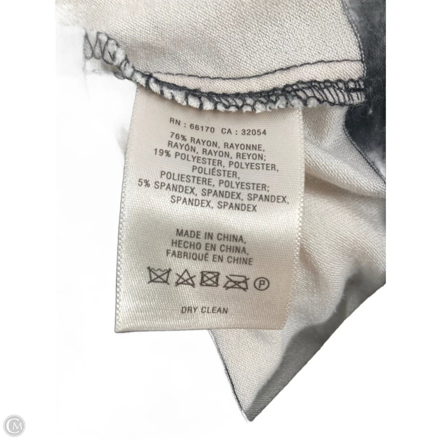 Top Long Sleeve By Deletta In Black & White, Size: Xs