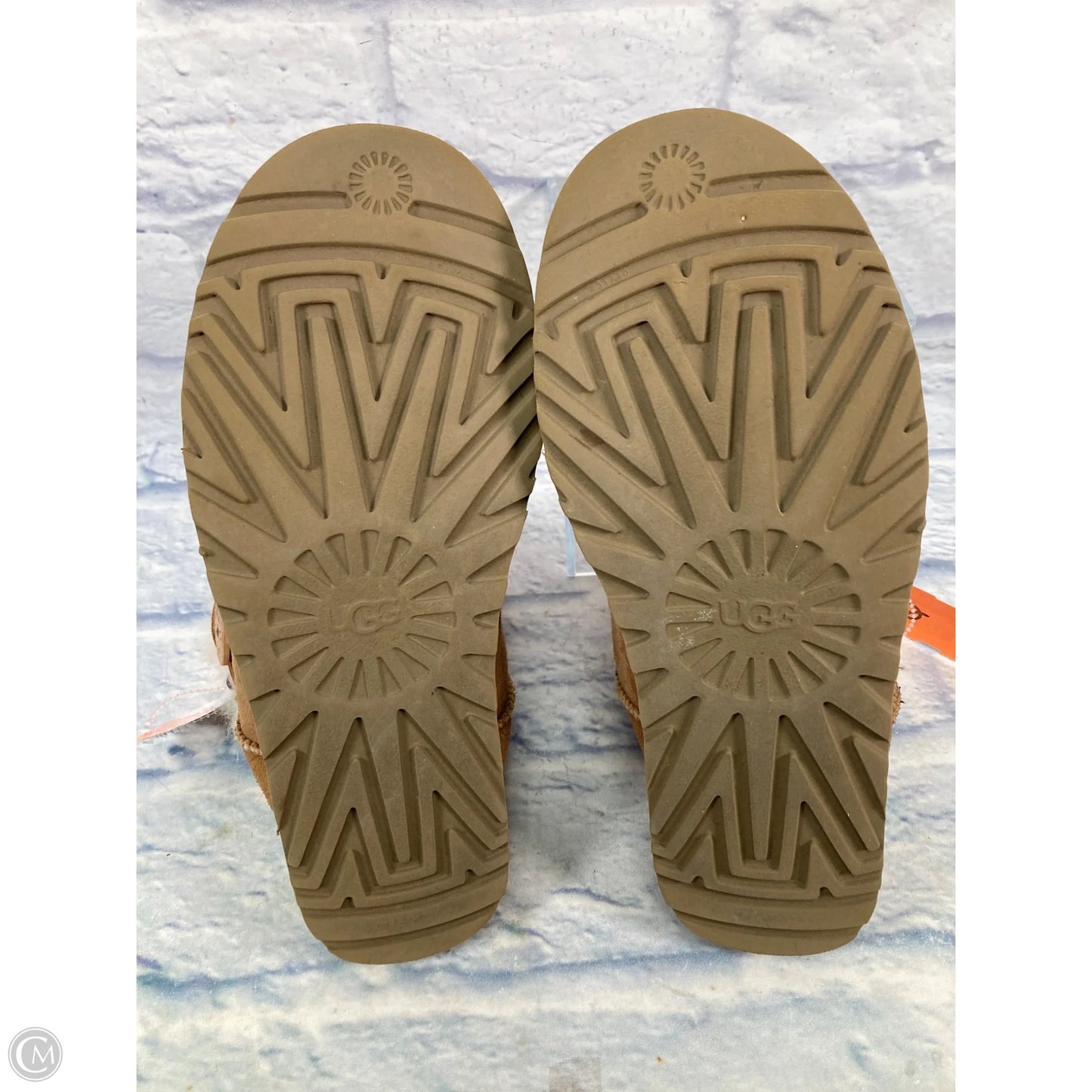 Boots Designer By Ugg In Brown & Cream, Size: 10