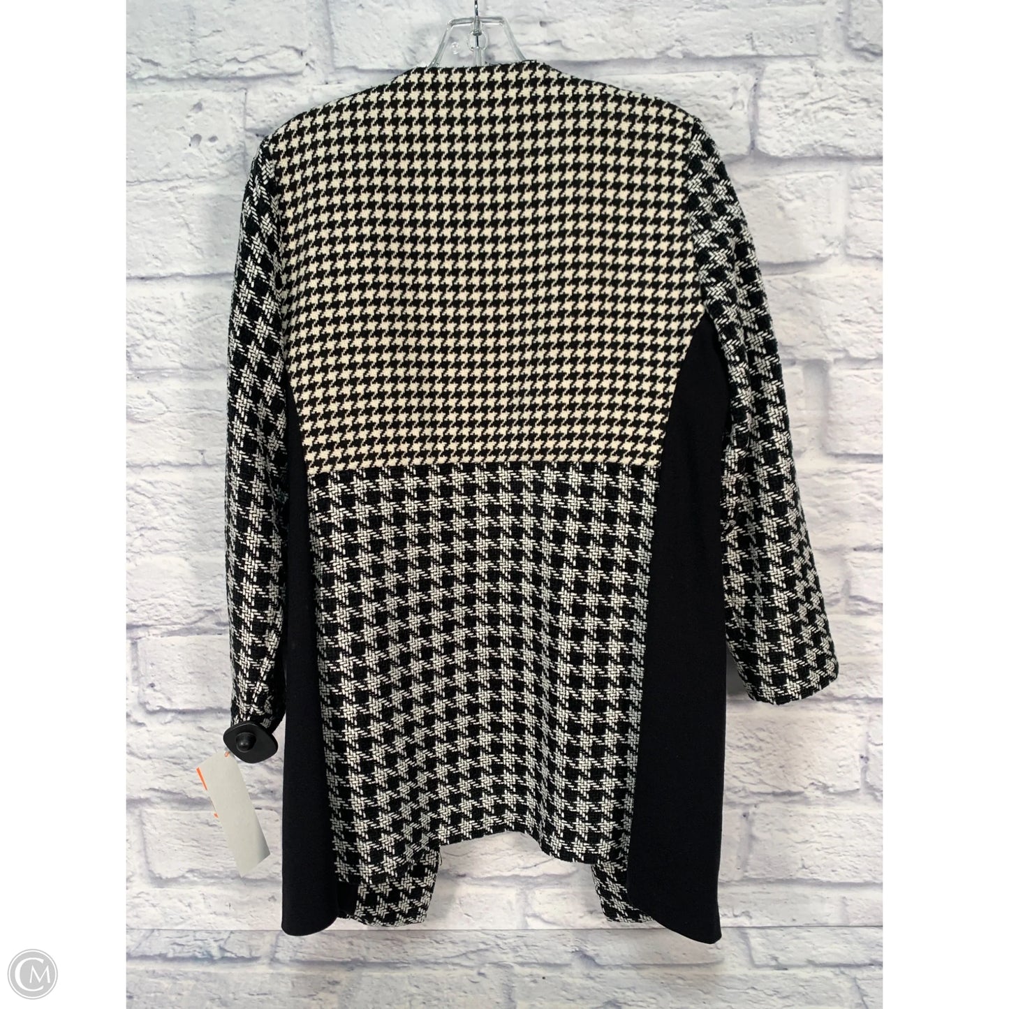 Coat Other By Chicos In Black & White, Size: Mp