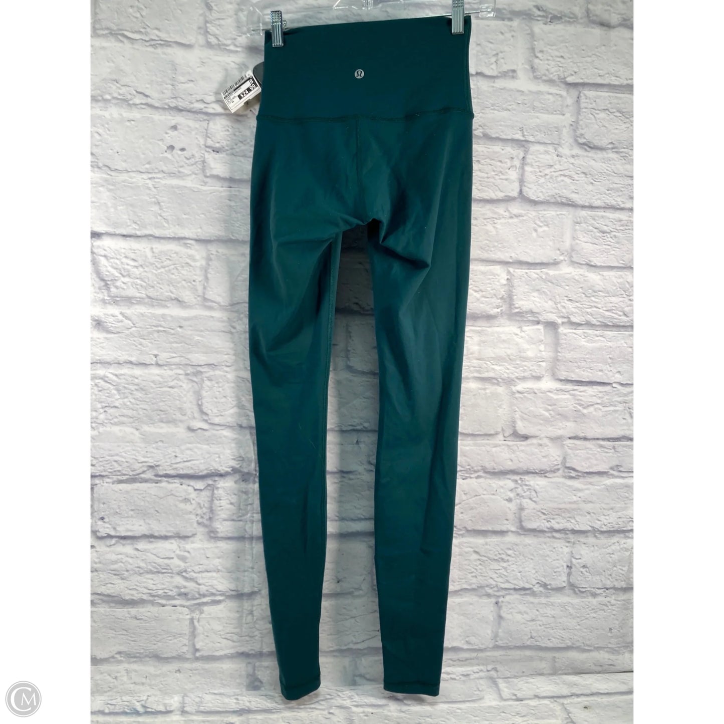 Athletic Leggings By Lululemon In Green, Size: Xs
