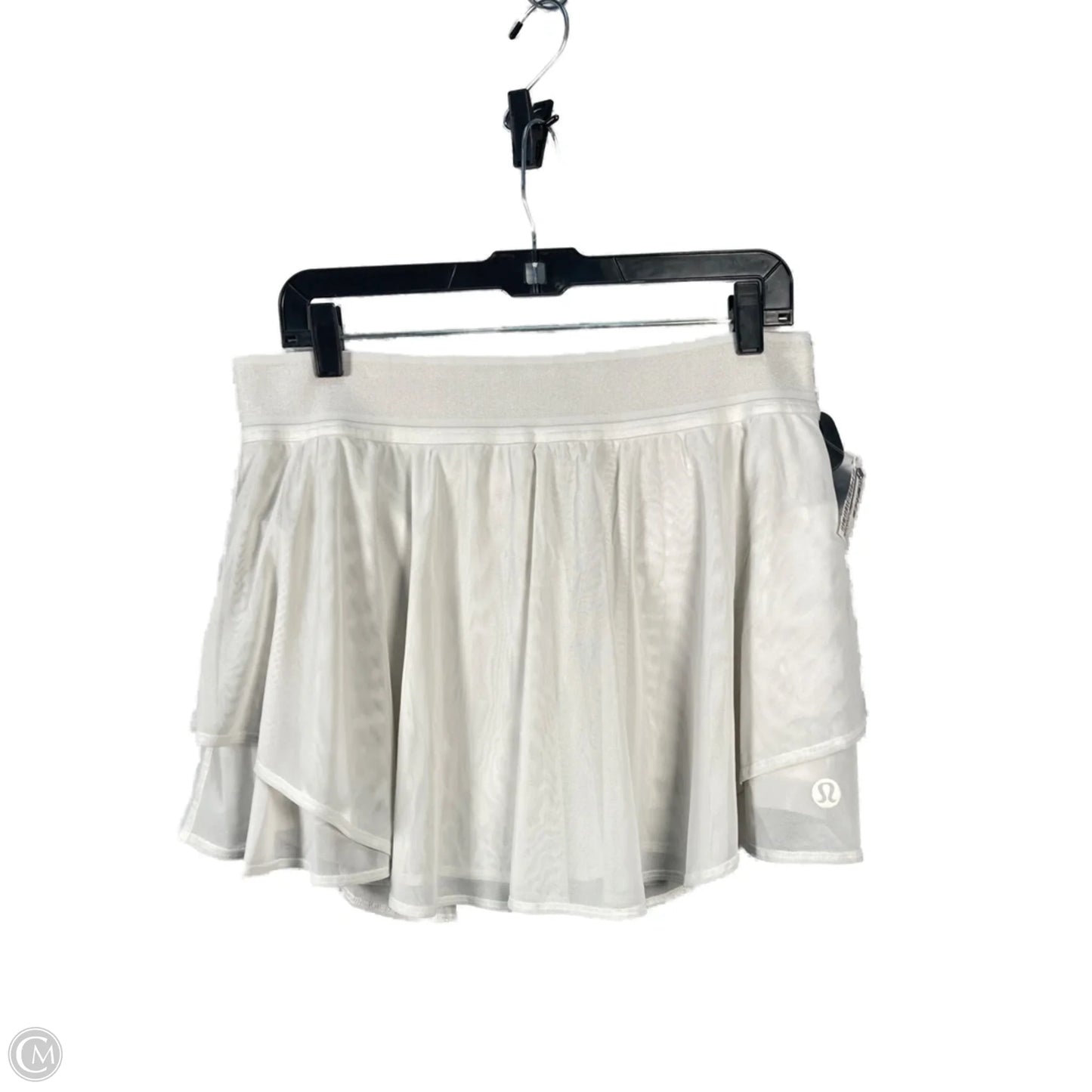 Athletic Skort By Lululemon In White, Size: L