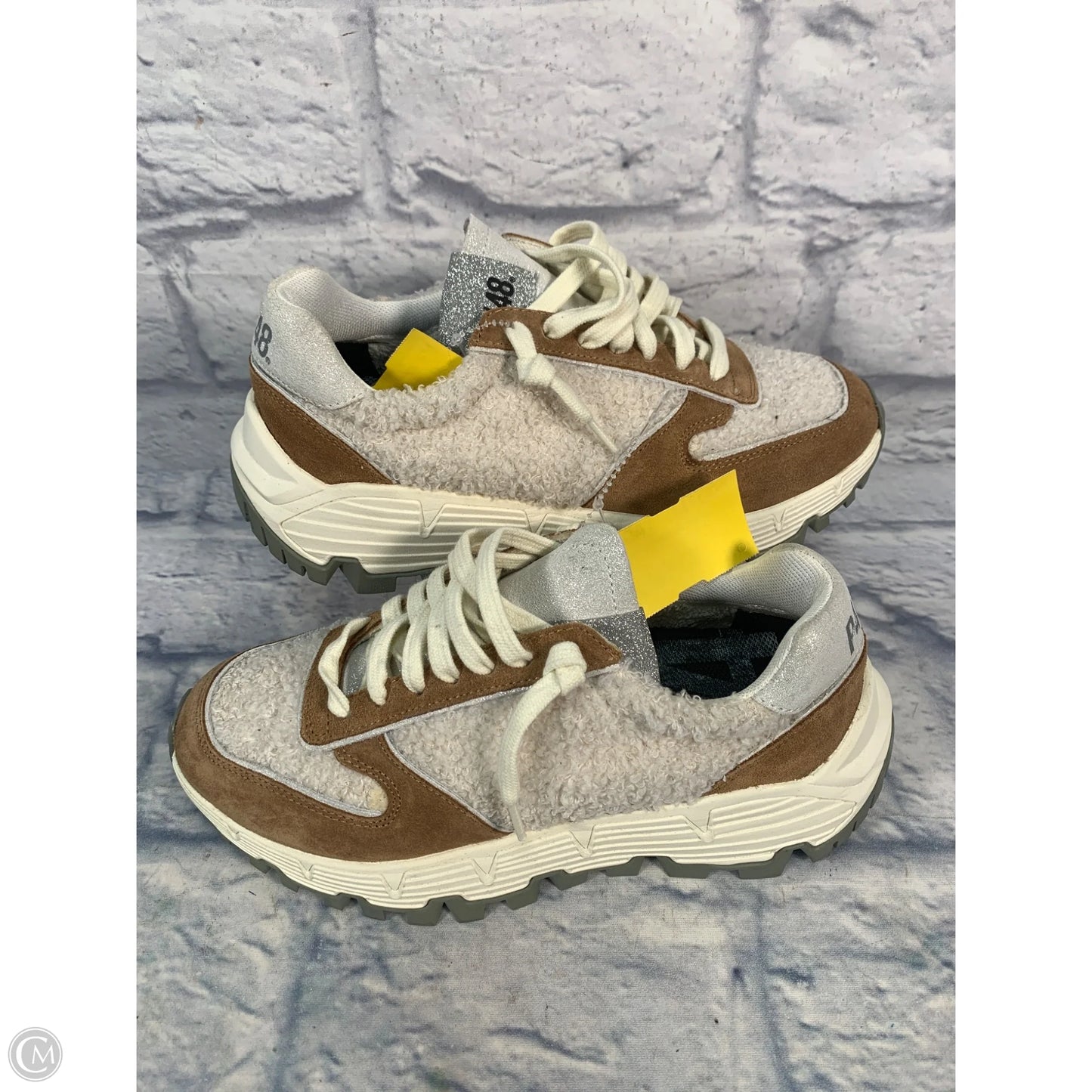 Shoes Sneakers Platform By P448 In Tan, Size: 6.5