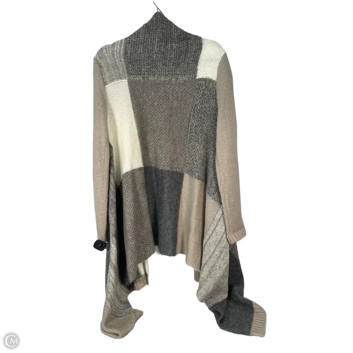 Sweater Cardigan By Chicos In Cream & Tan, Size: M