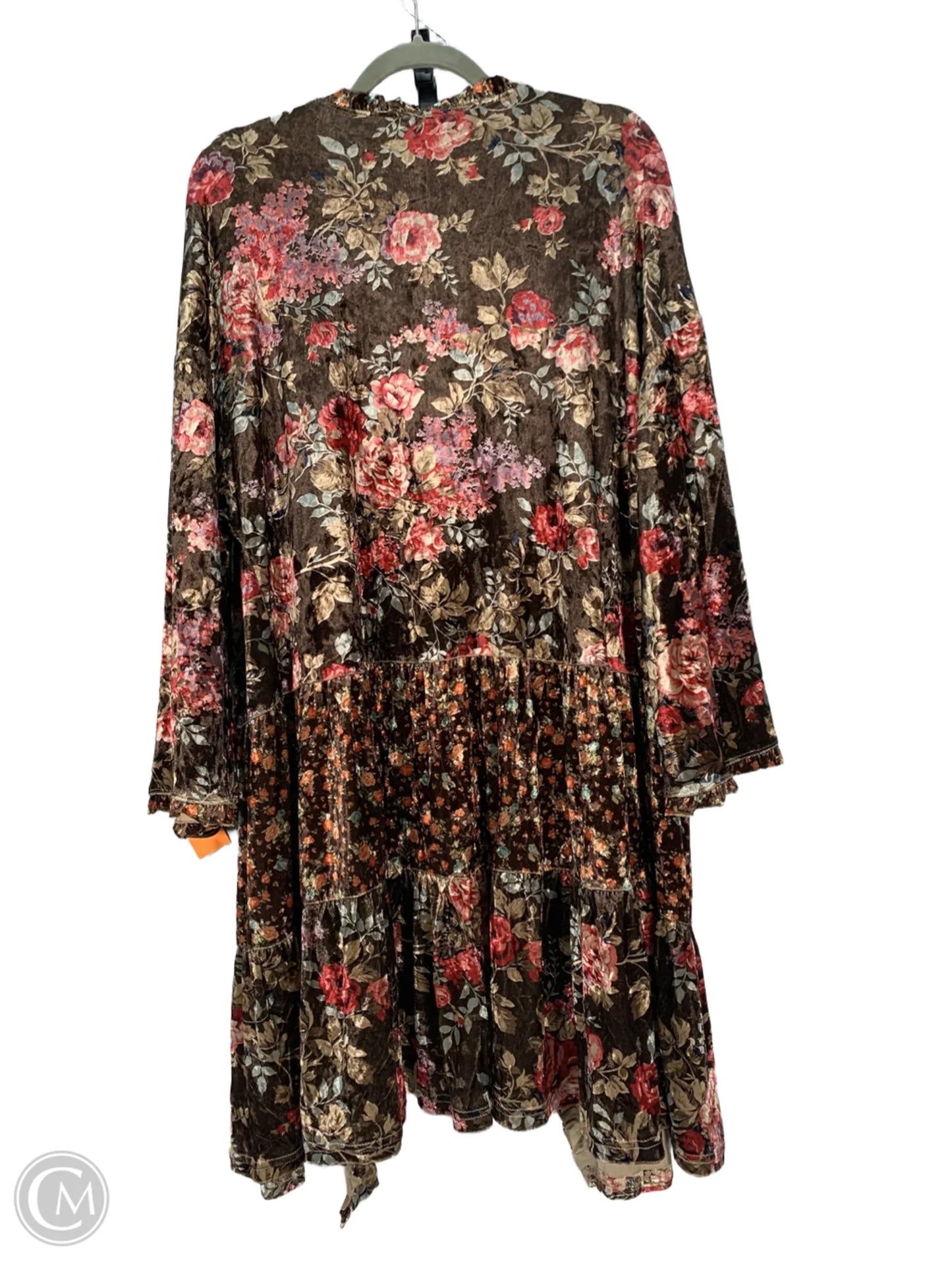 Kimono By Easel In Brown & Gold, Size: M