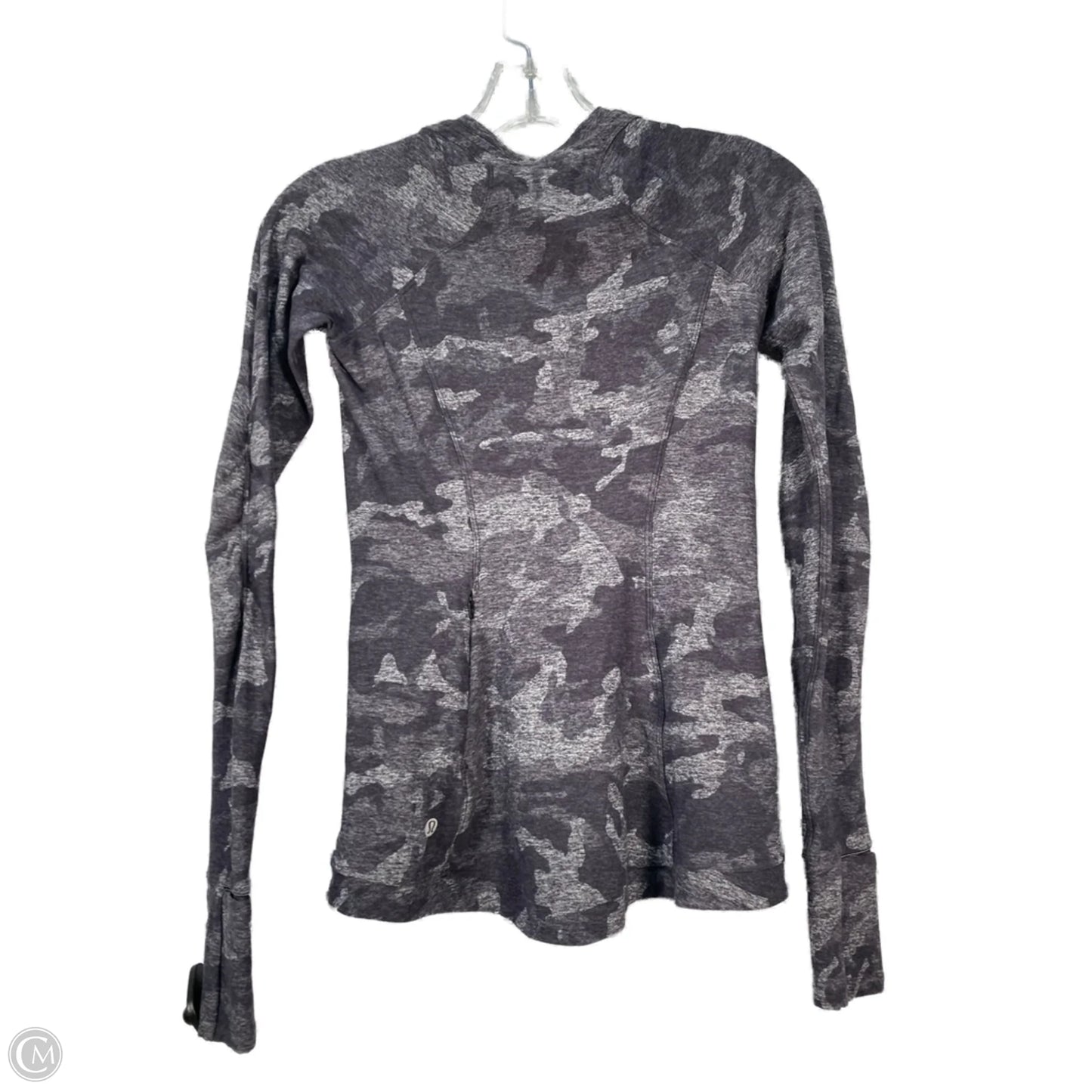 Athletic Top Long Sleeve Crewneck By Lululemon In Camouflage Print, Size: Xs