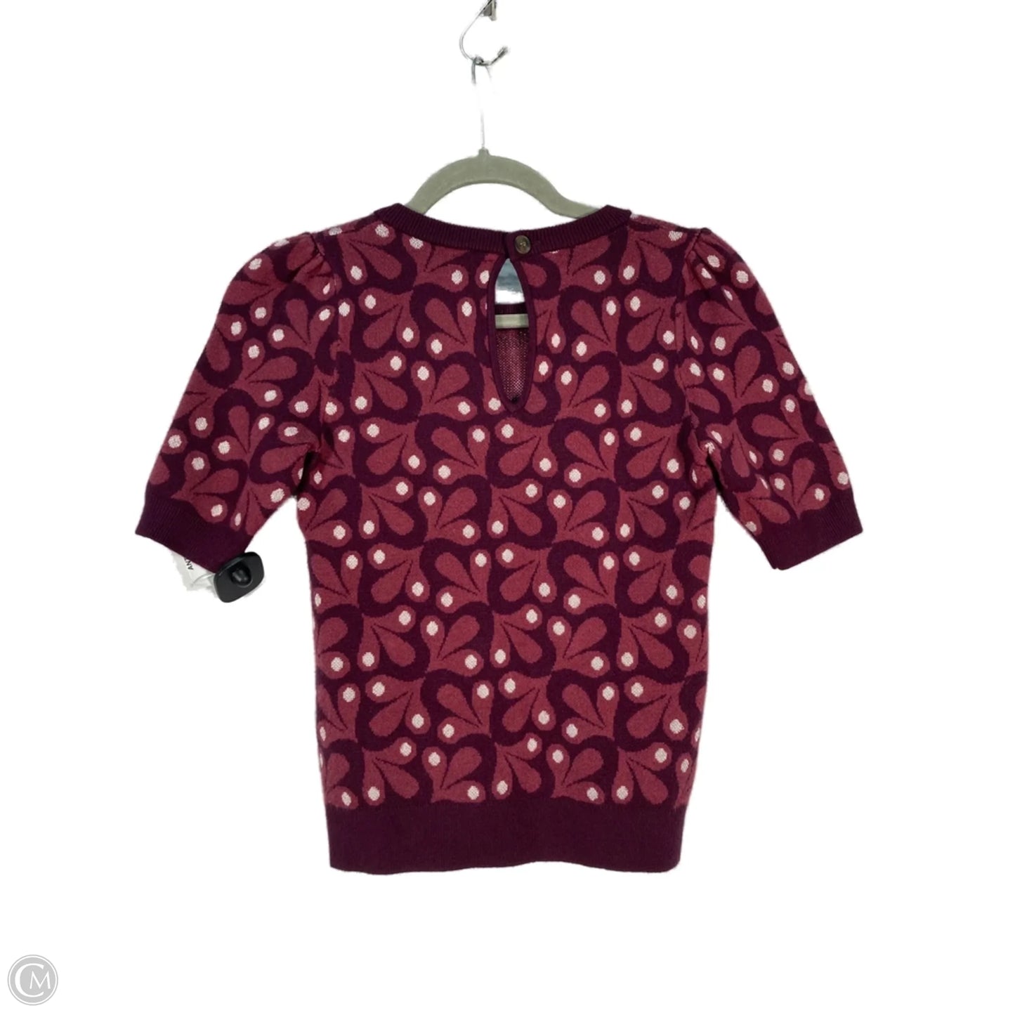 Sweater Short Sleeve By Maeve In Maroon, Size: Xxs