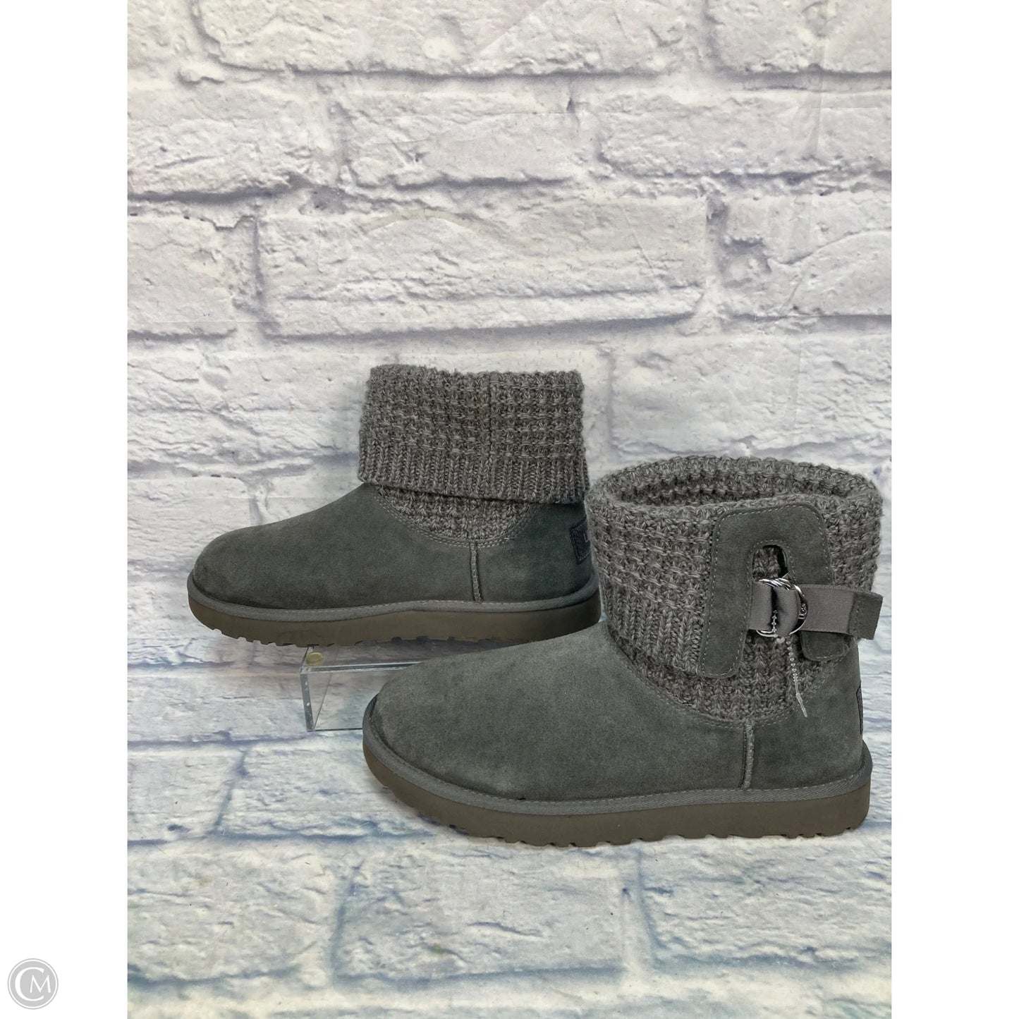 Boots Designer By Ugg In Grey, Size: 11