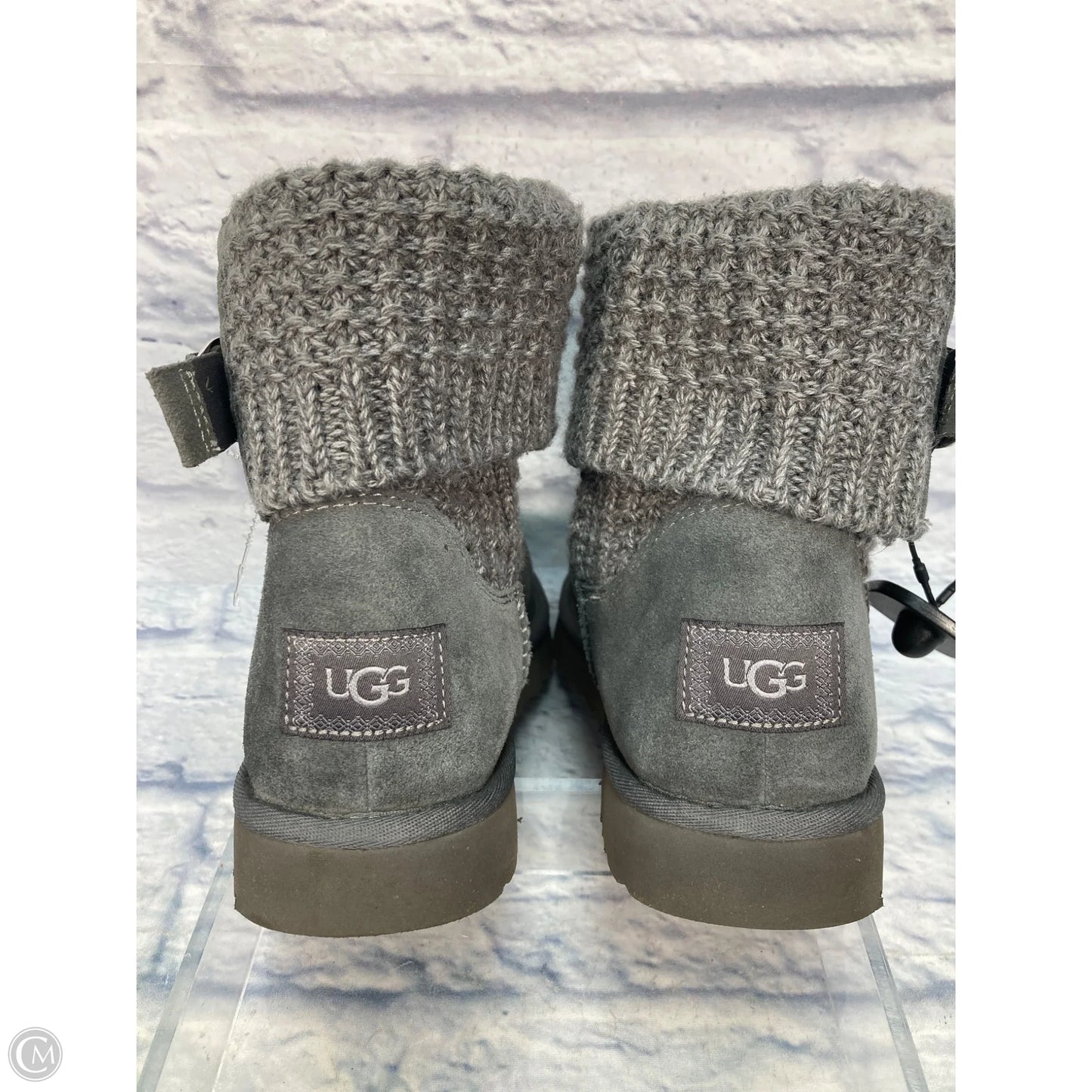 Boots Designer By Ugg In Grey, Size: 11