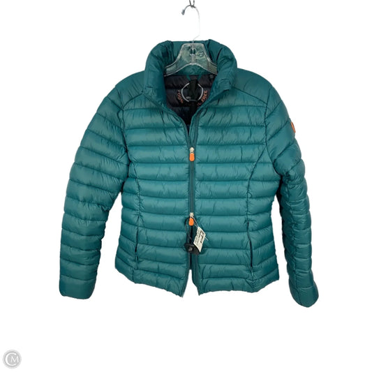 Jacket Puffer & Quilted By Save The Duck In Aqua, Size: M