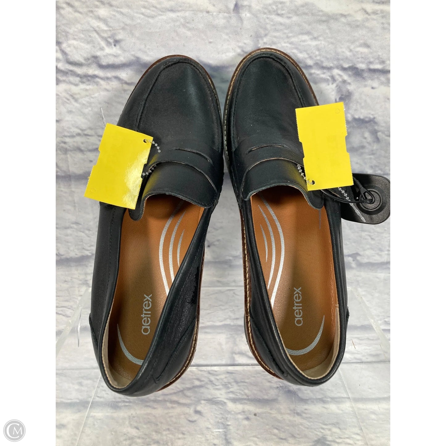 Shoes Flats By Aetrex In Black, Size: 9.5