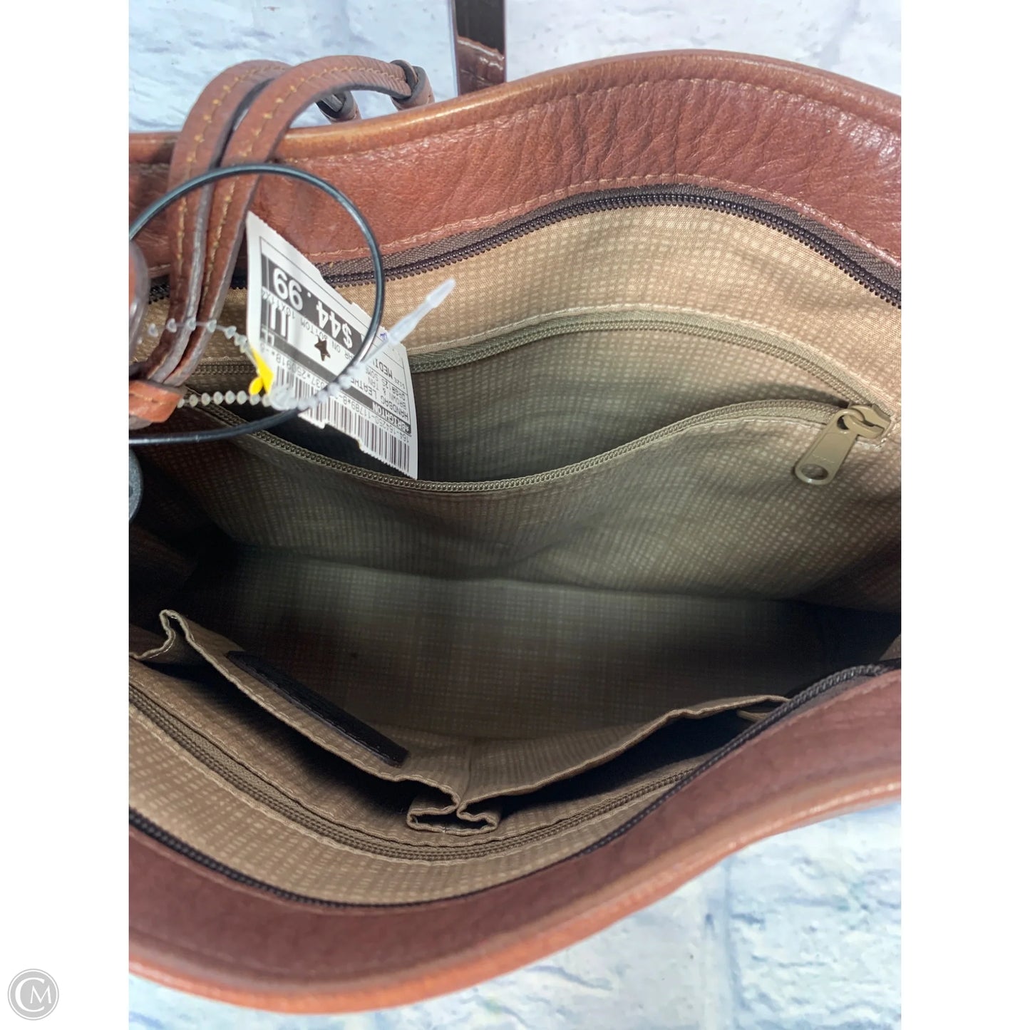 Handbag Leather By Brighton, Size: Medium