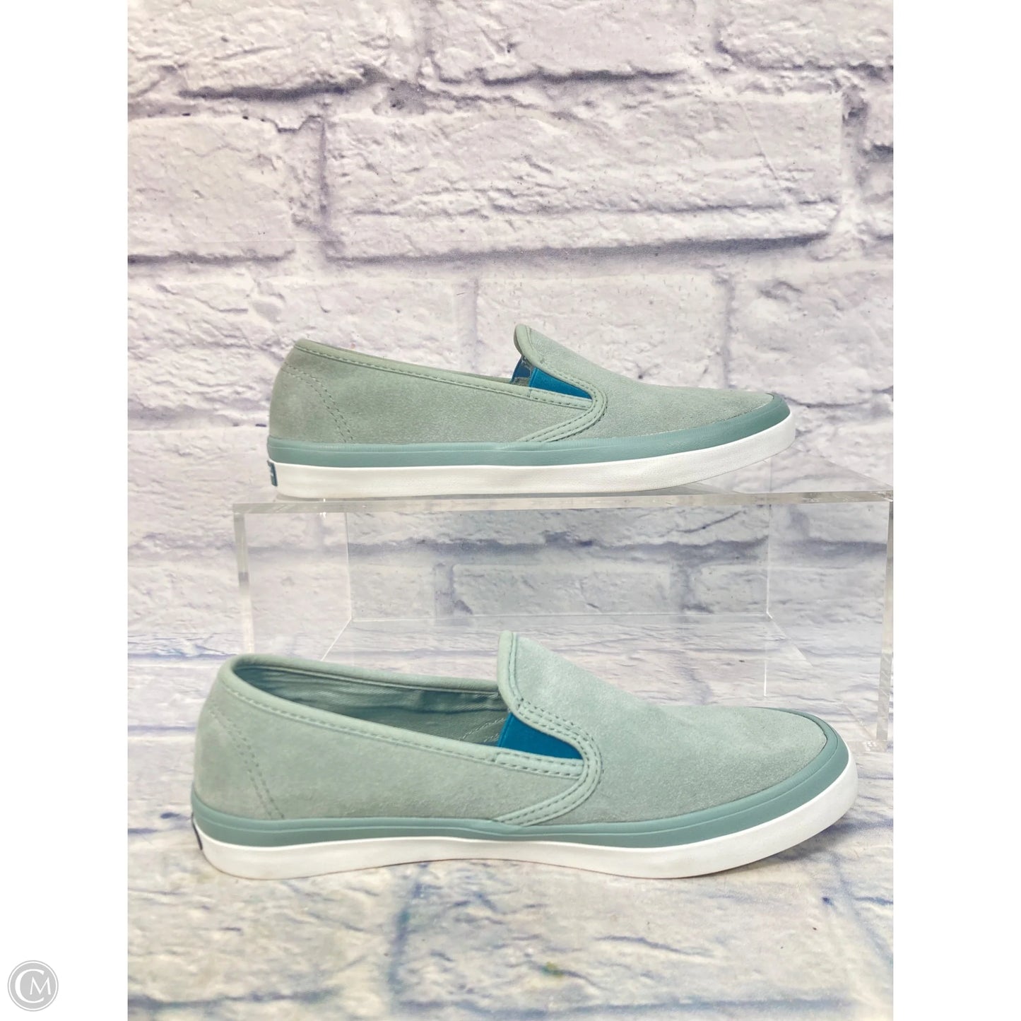 Shoes Sneakers By Sperry In Teal, Size: 8