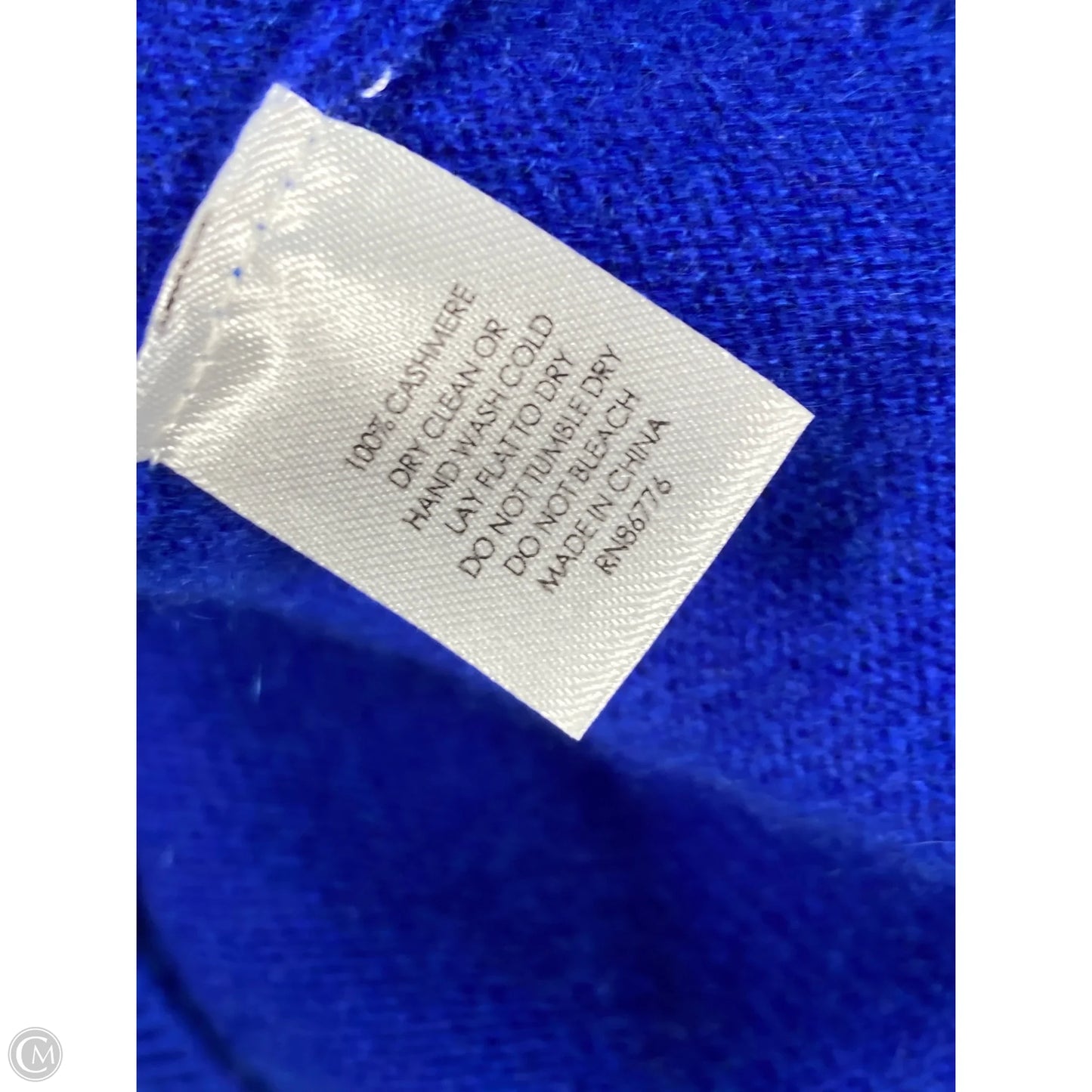 Sweater Cashmere By Clothes Mentor In Blue, Size: M