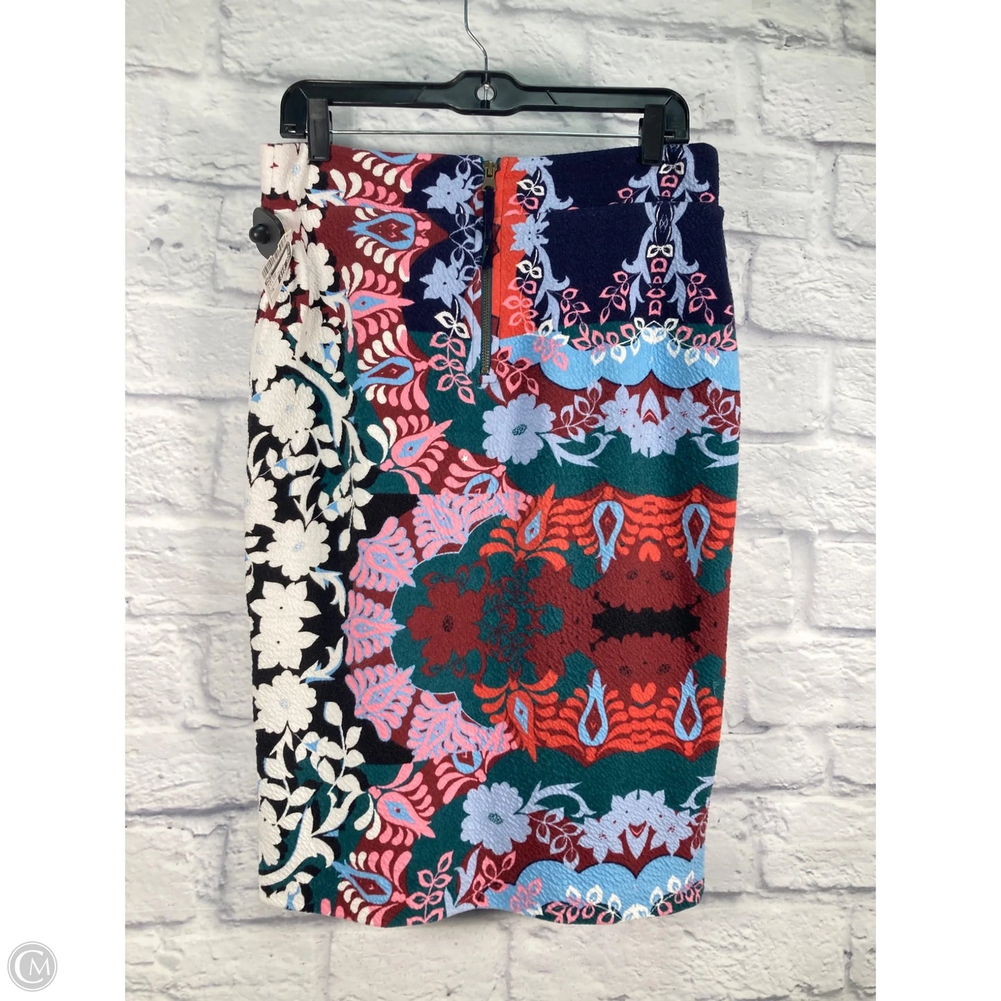 Skirt Midi By Maeve In Blue & Pink, Size: M