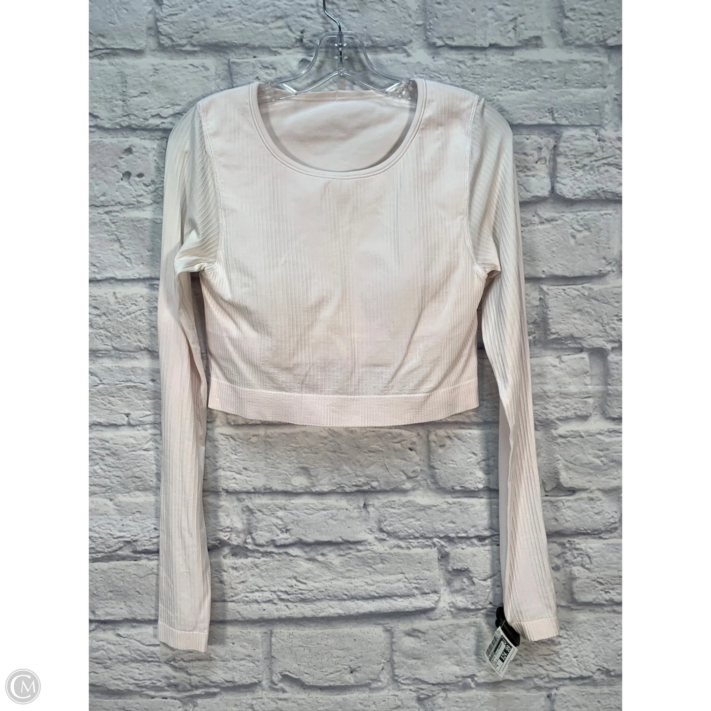 Athletic Top Long Sleeve Crewneck By Lululemon In Pink, Size: M